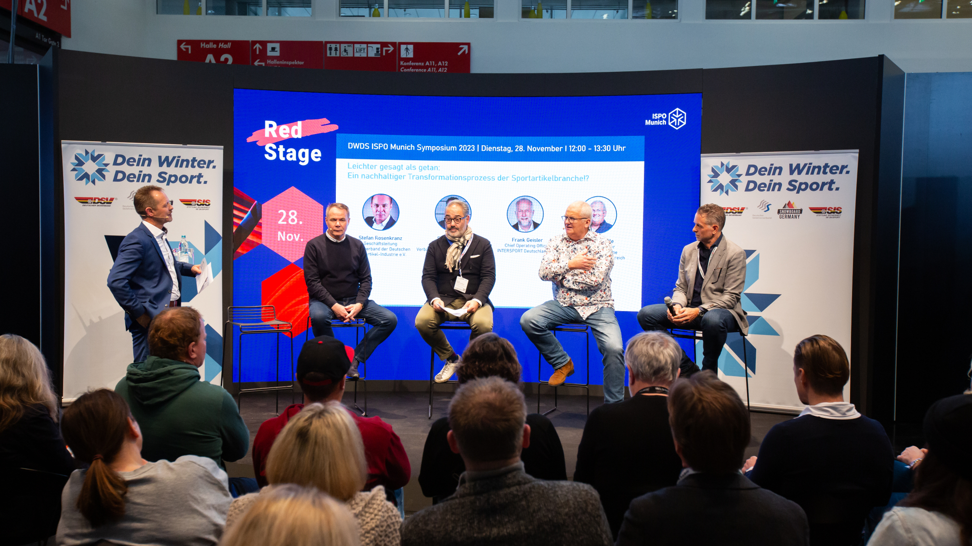 Diskussion beim Dein Winter. Dein Sport. ISPO Munich Symposium 2023