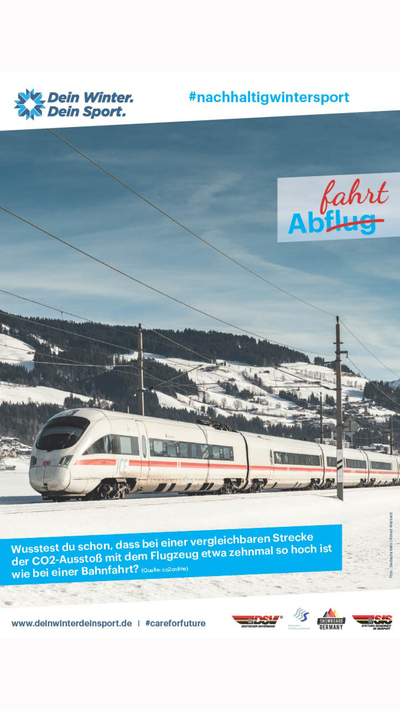 Kampagne #nachhaltigwintersport von "Dein Winter. Dein Sport." 