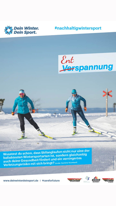 Kampagne #nachhaltigwintersport von "Dein Winter. Dein Sport." 
