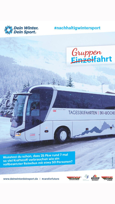 Kampagne #nachhaltigwintersport von "Dein Winter. Dein Sport." 