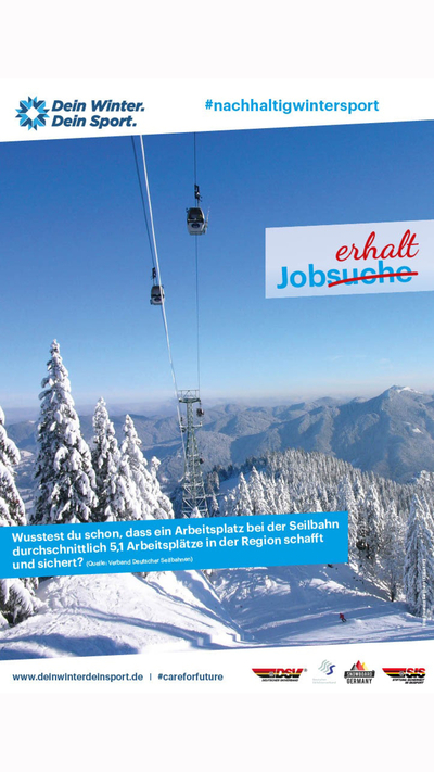 Kampagne #nachhaltigwintersport von "Dein Winter. Dein Sport." 