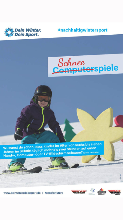 Kampagne #nachhaltigwintersport von "Dein Winter. Dein Sport." 