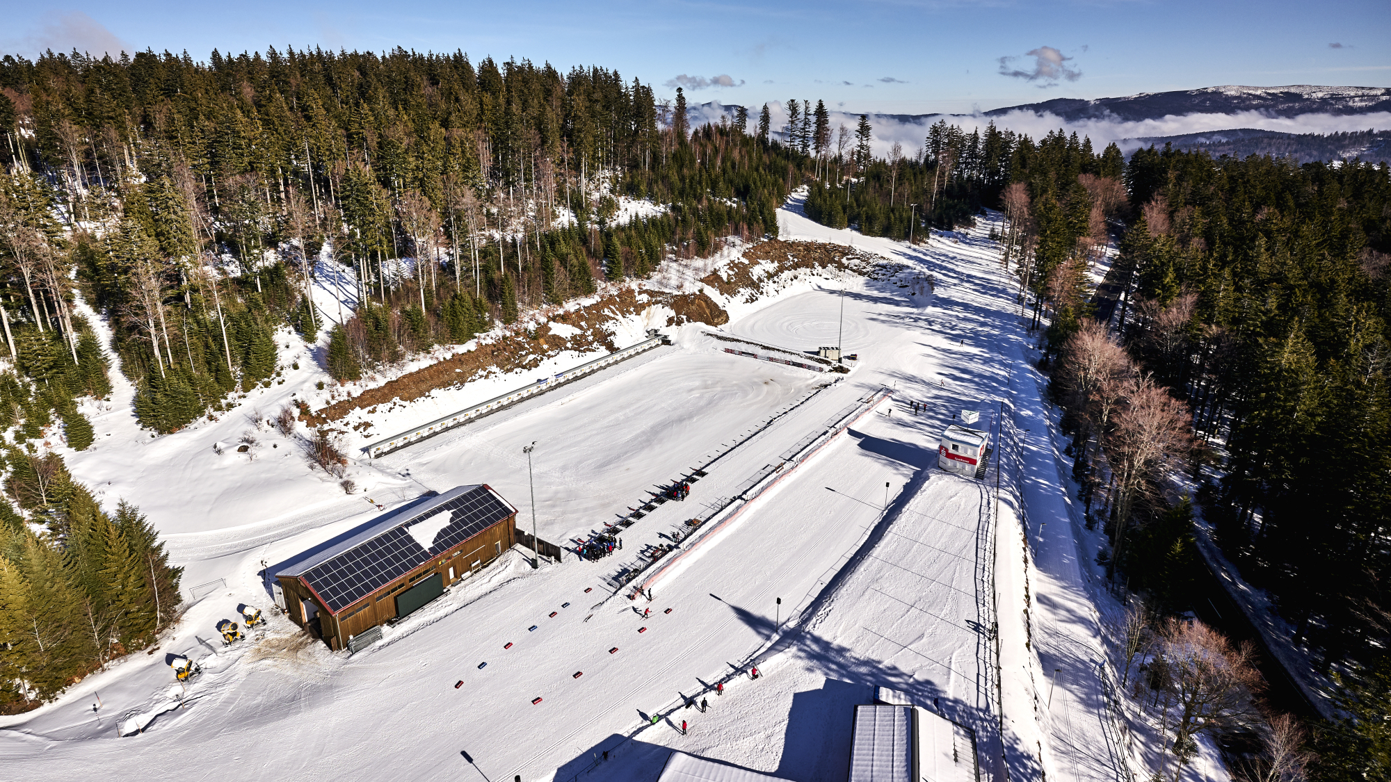 Blick aufs Hohenzollern Skistadion