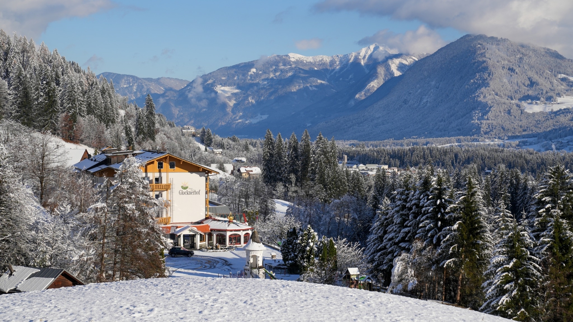 Das Hotel Glocknerhof liegt am Rand des Nationalpark Hohe Tauern