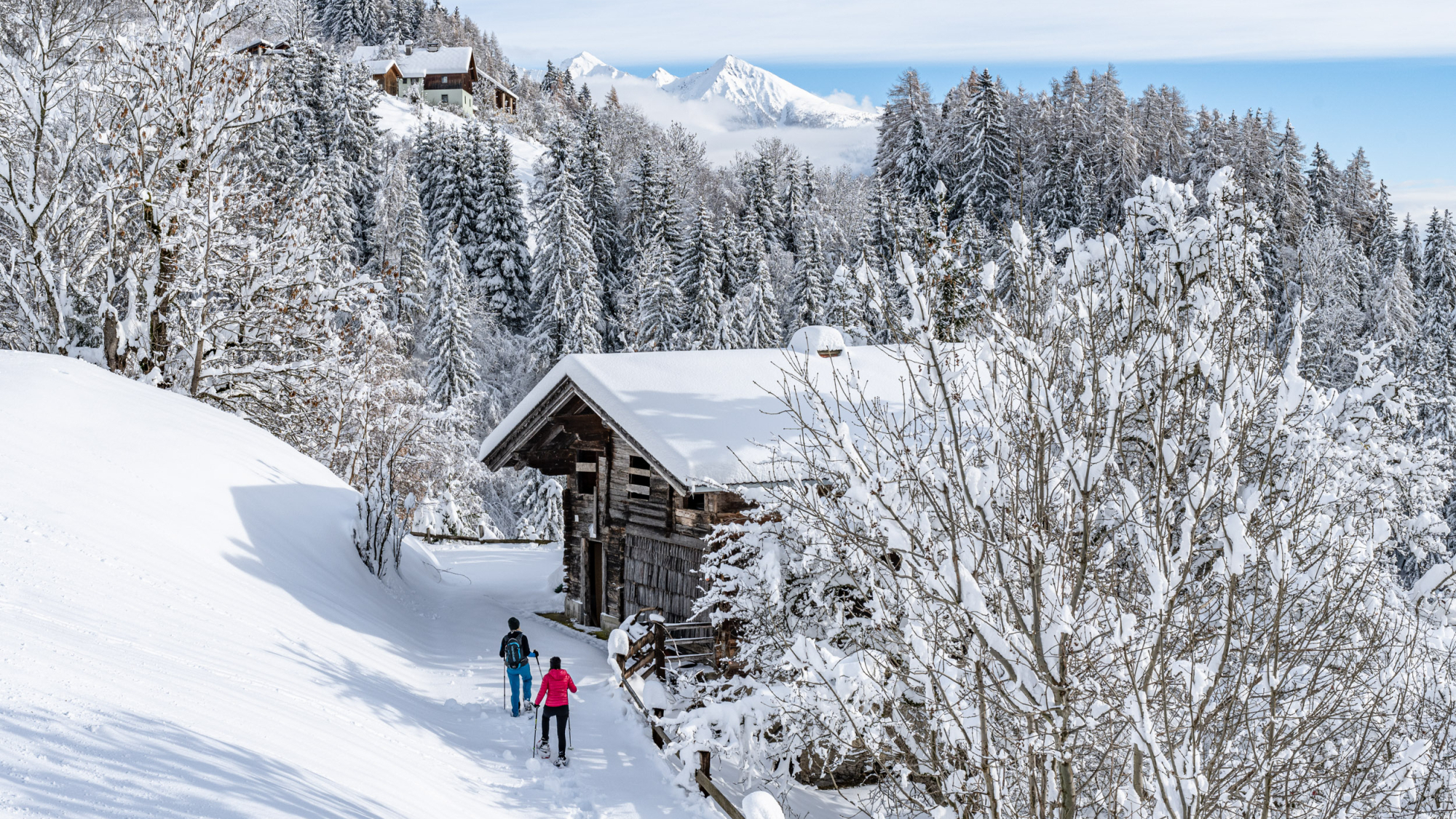 Schneeschuhwandern in Flattach