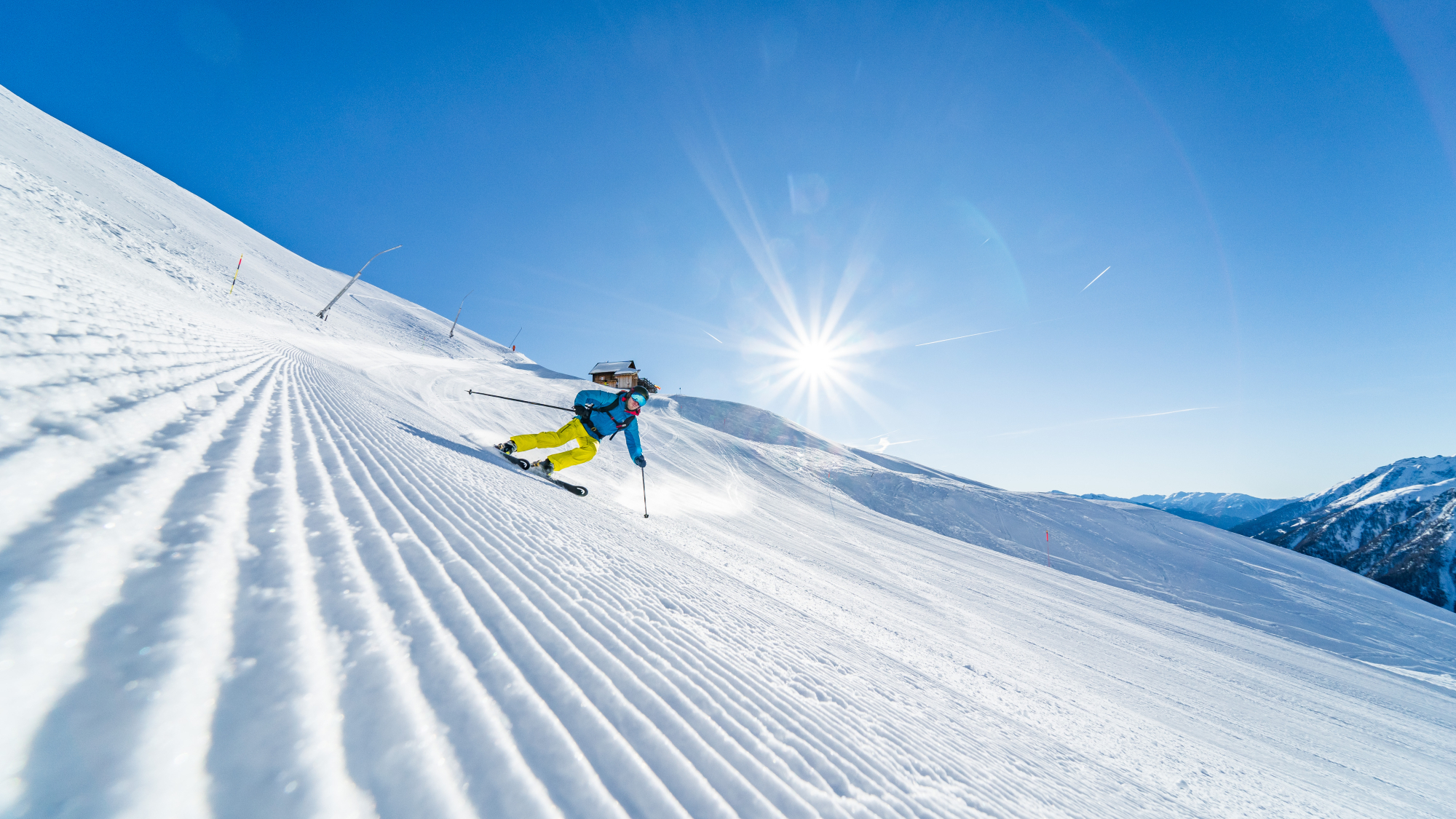 Perfekt präparierte Pisten im Skigebiet Heiligenblut
