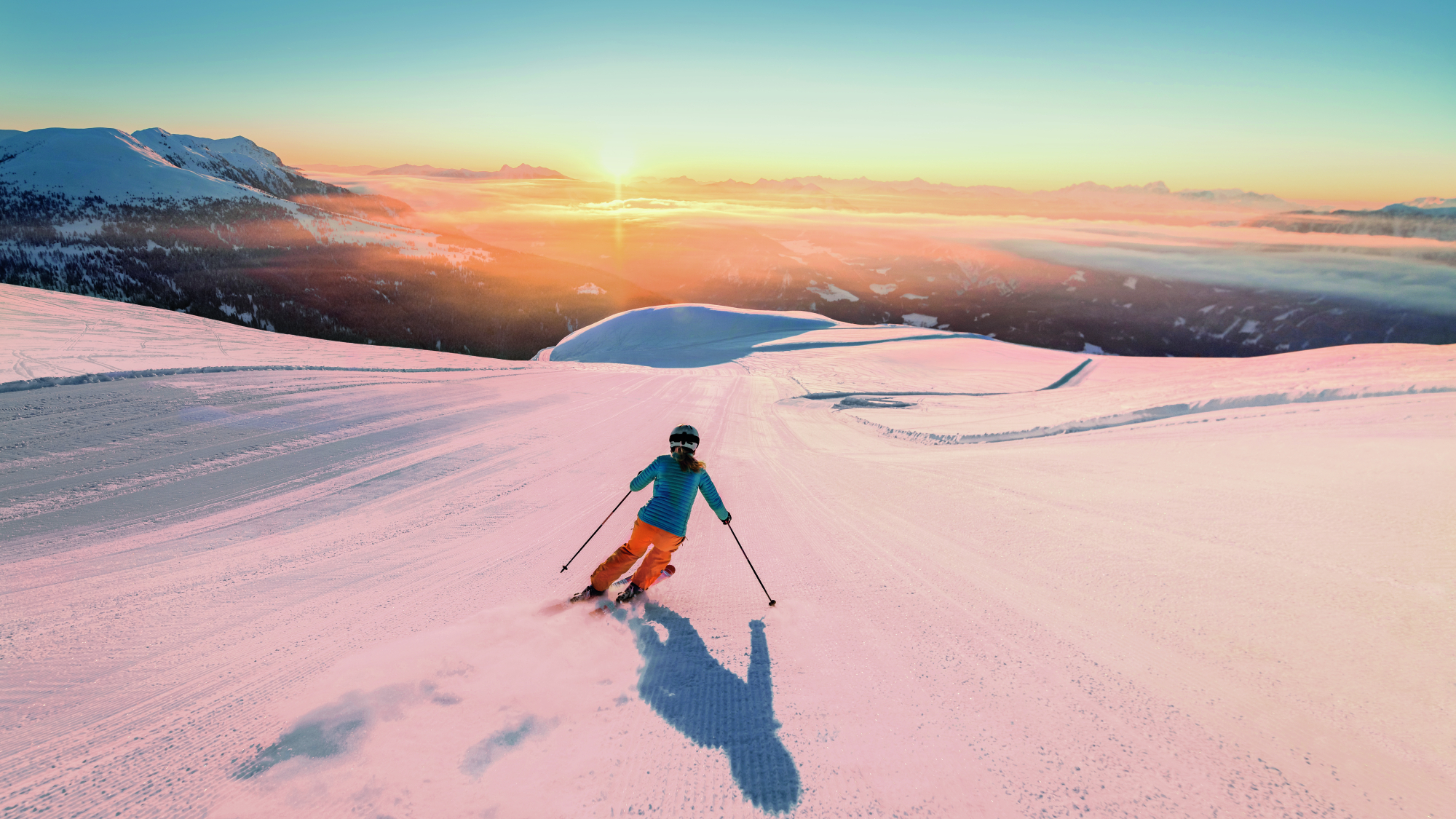 Die Emberger Alm ist ein kleines, naturnahes Skigebiet oberhalb des Drautals