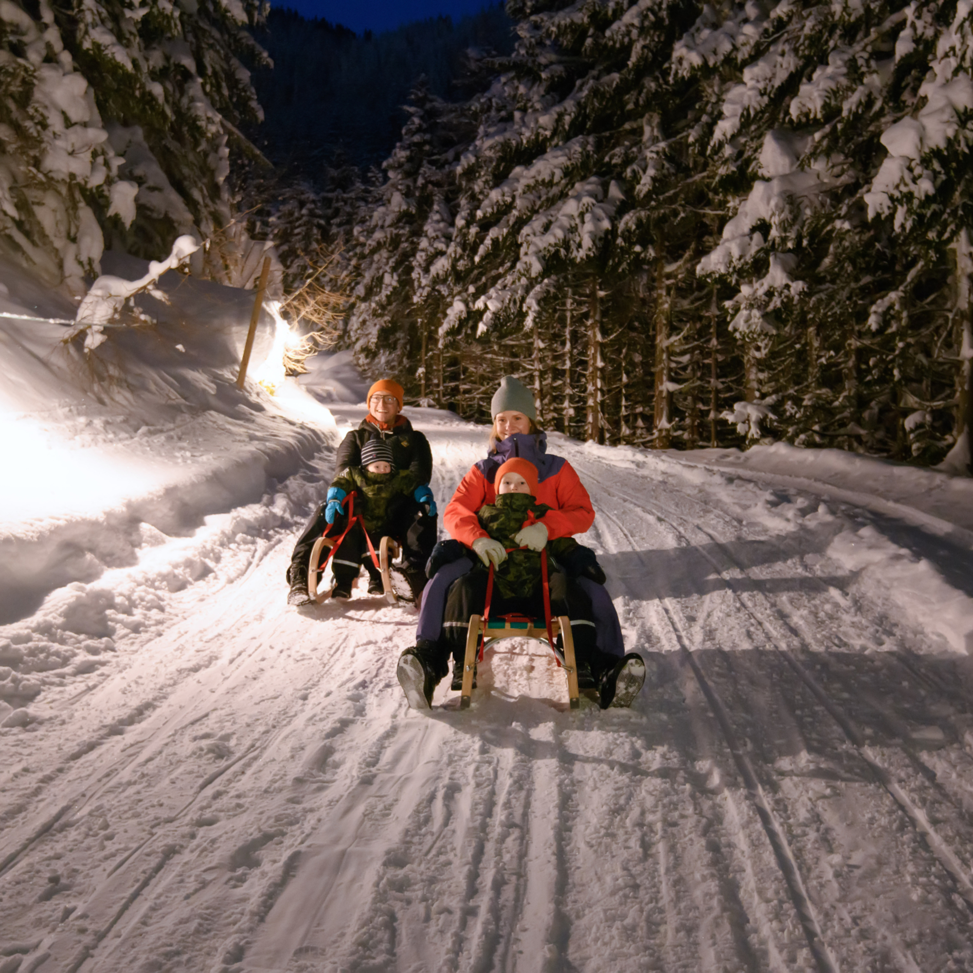 Nachtrodeln in Gastein