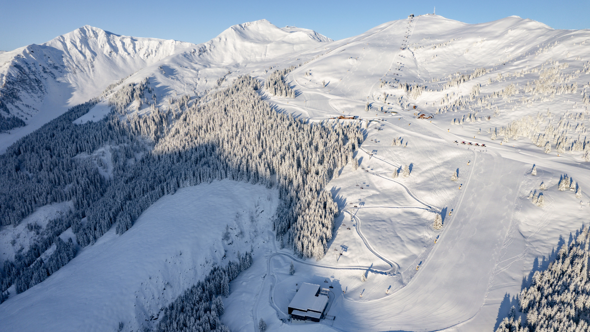 Neue Lifttrasse des Limberg 8er