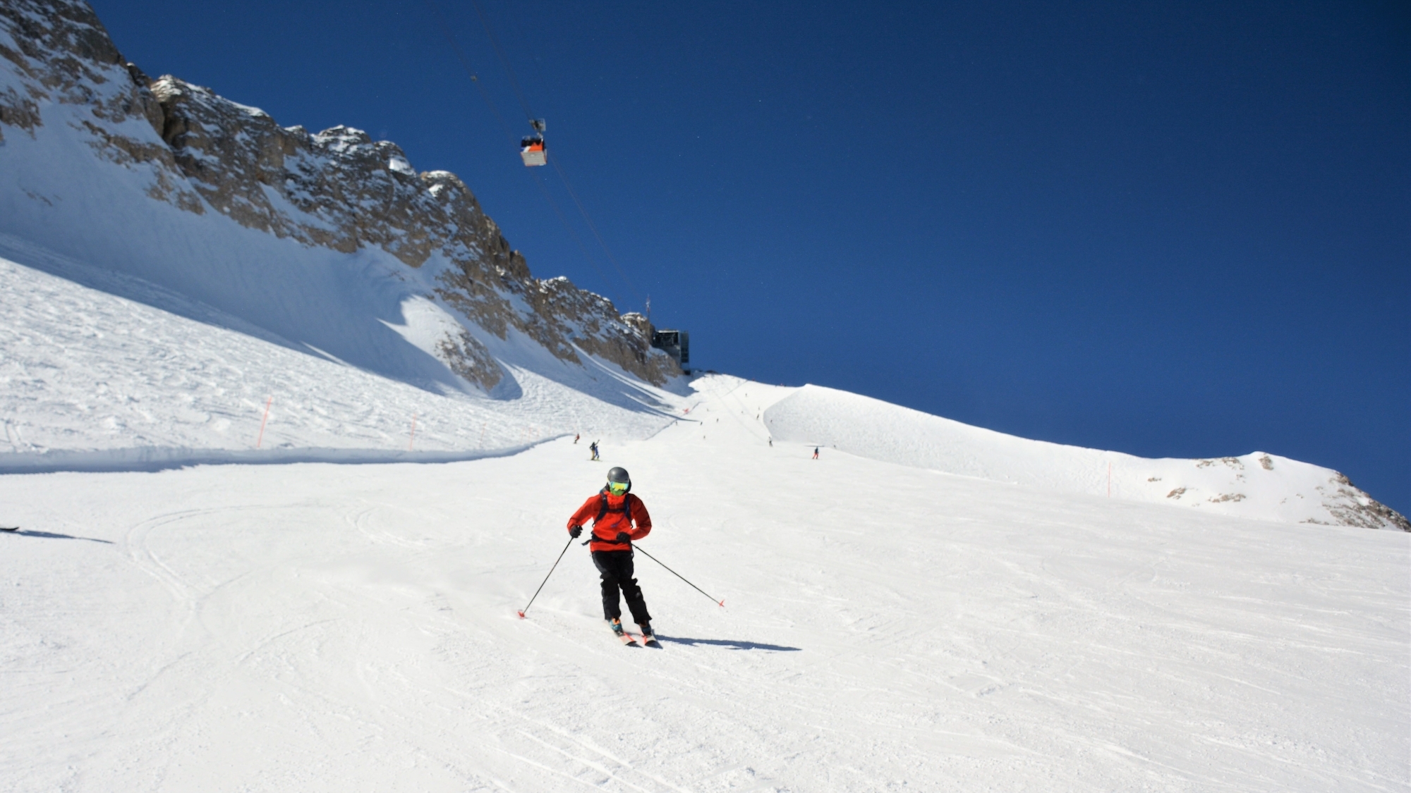 Auf der „La Bellunese“ knapp unterhalt der Punta Rocca (3265m)