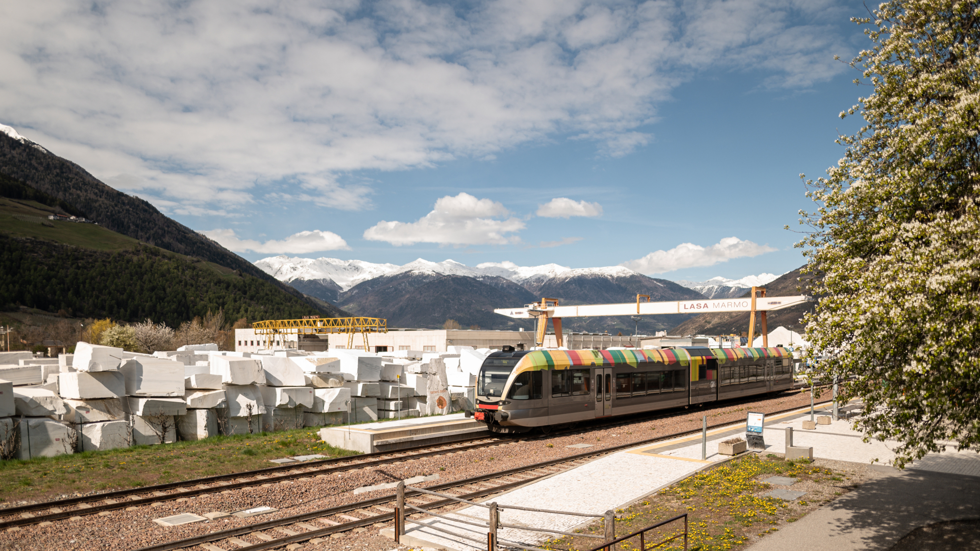 Mit dem Zug unterwegs im Vinschgau