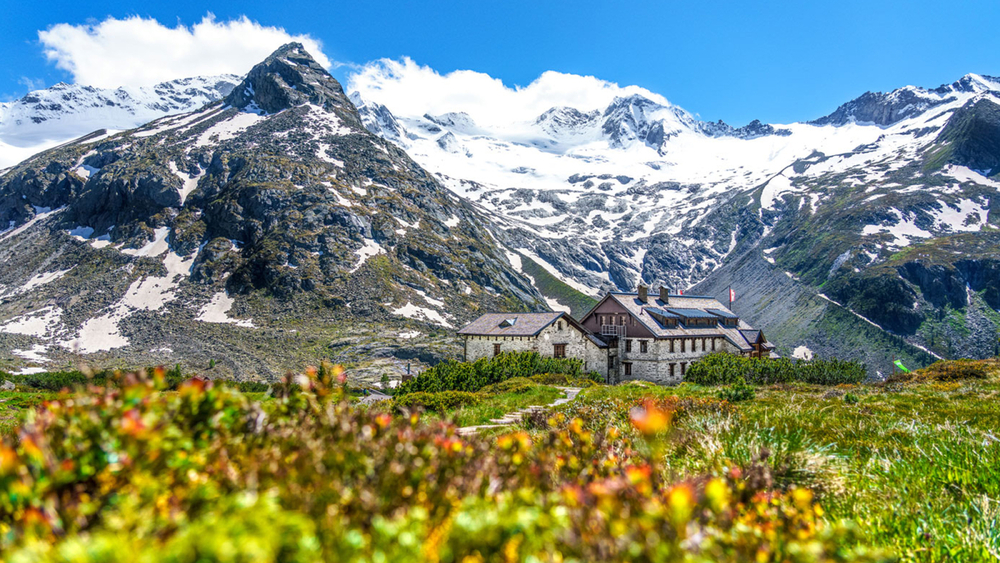 Blick auf die Berliner Hütte