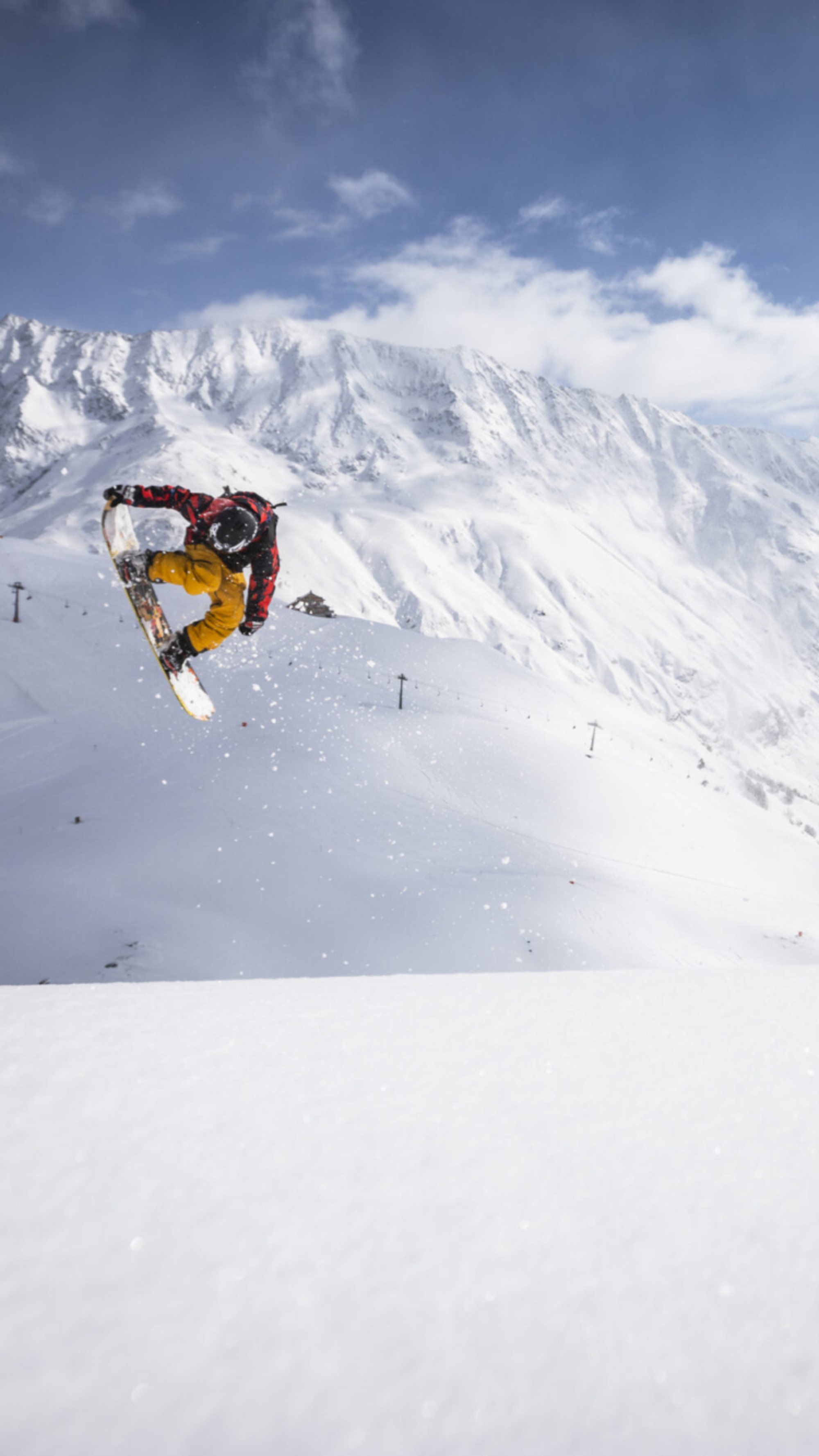 Snowboarder am Pitztaler Gletscher