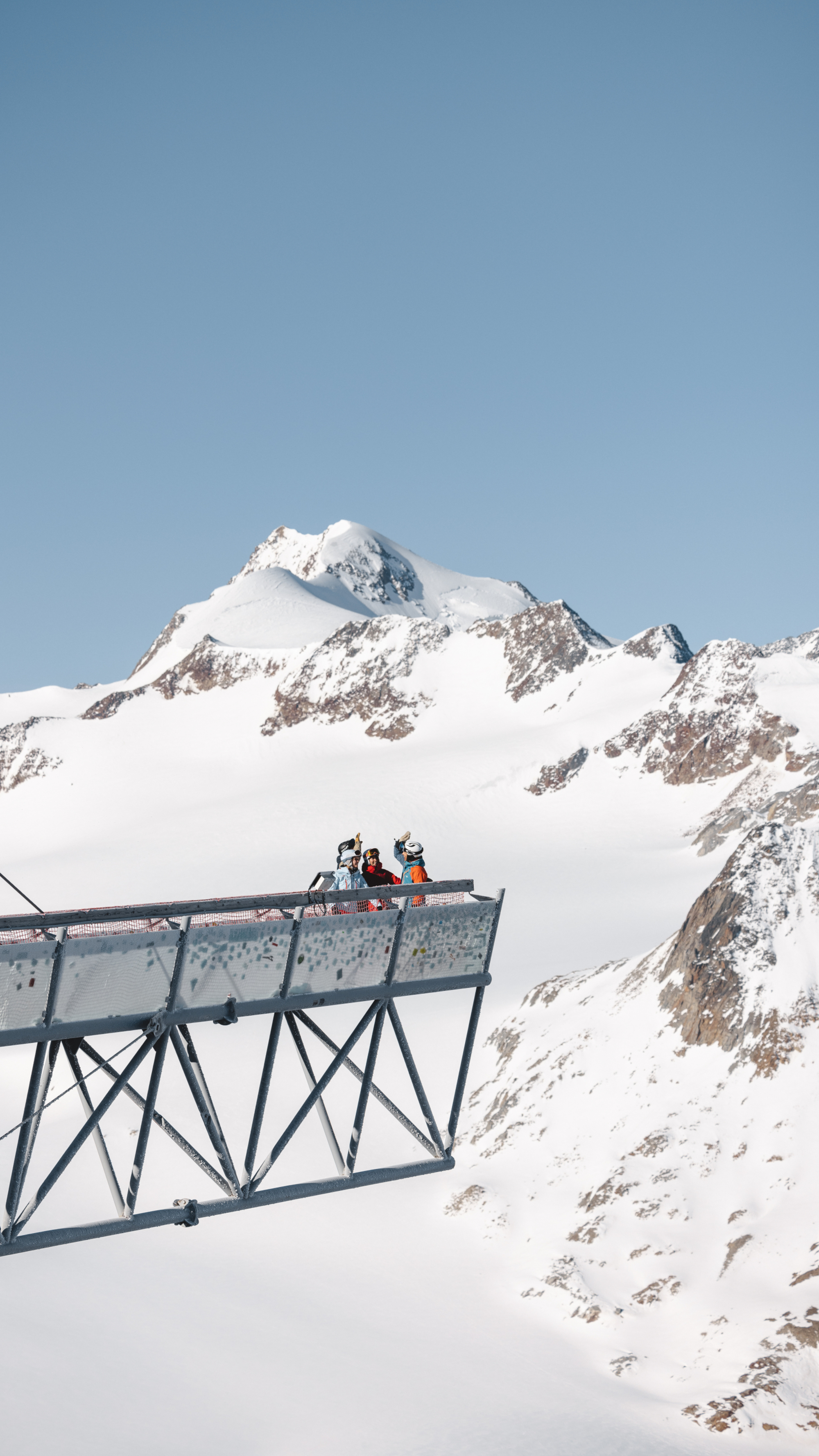 Sonnenskilauf in Sölden