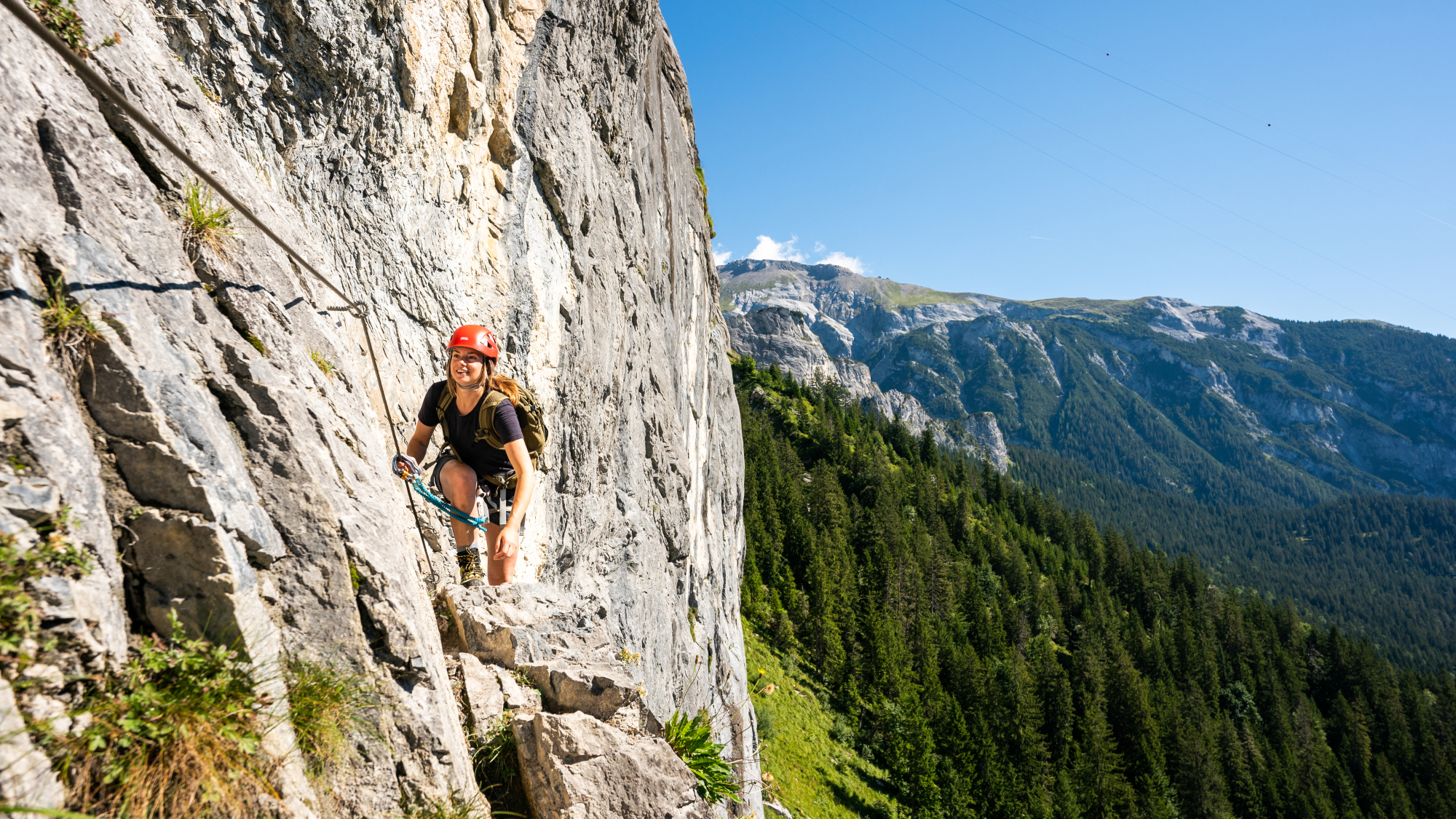 Pinut Klettersteig bei Flims