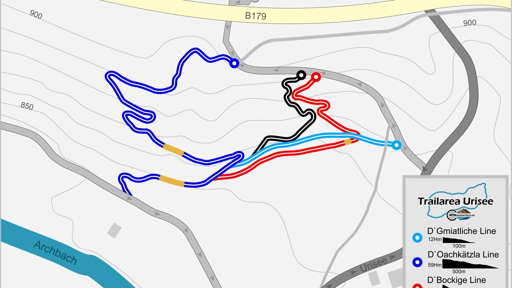 Übersicht Trailarea Urisee