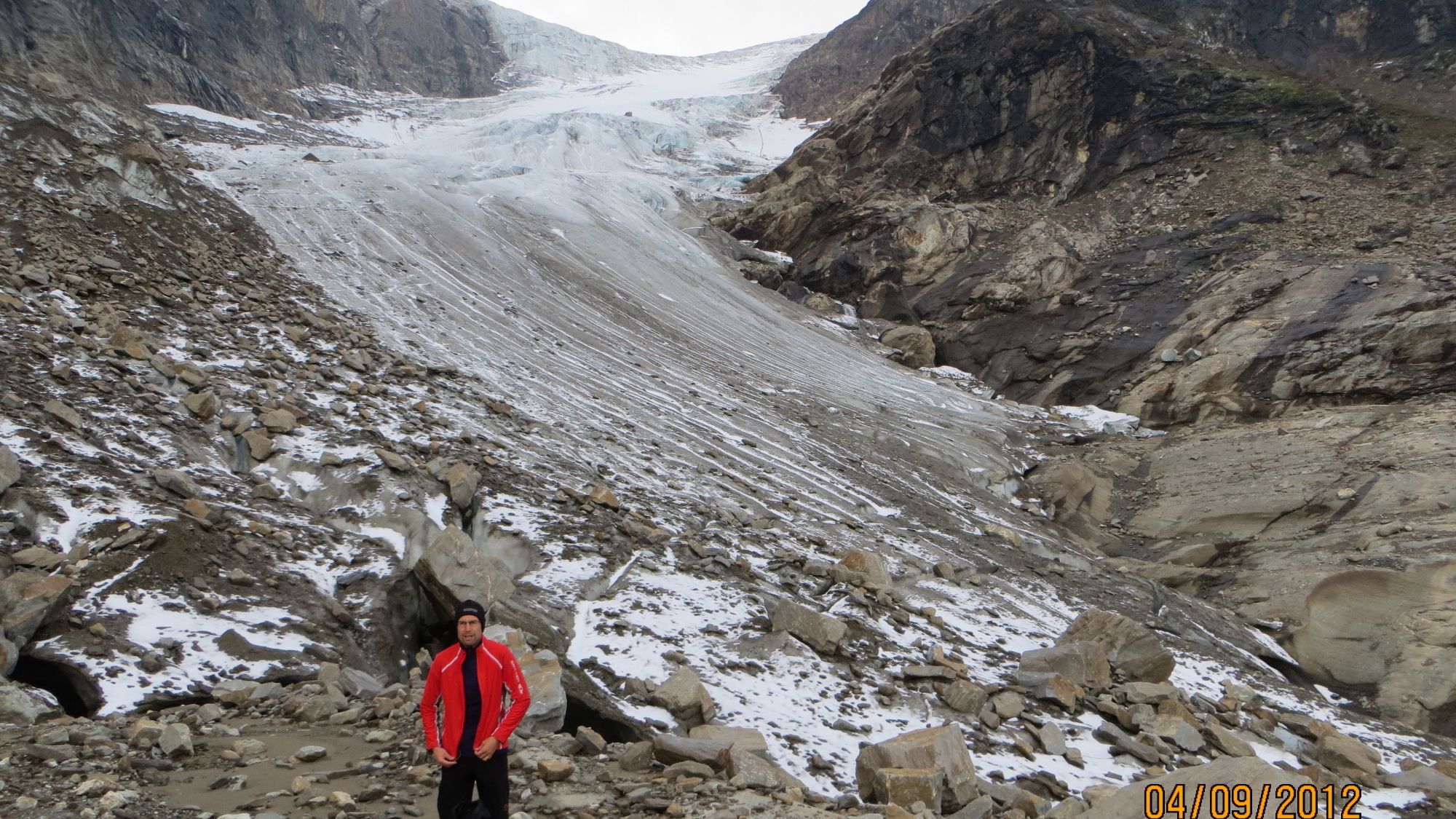 Westliches Bärenkopfkees im Jahr 2012