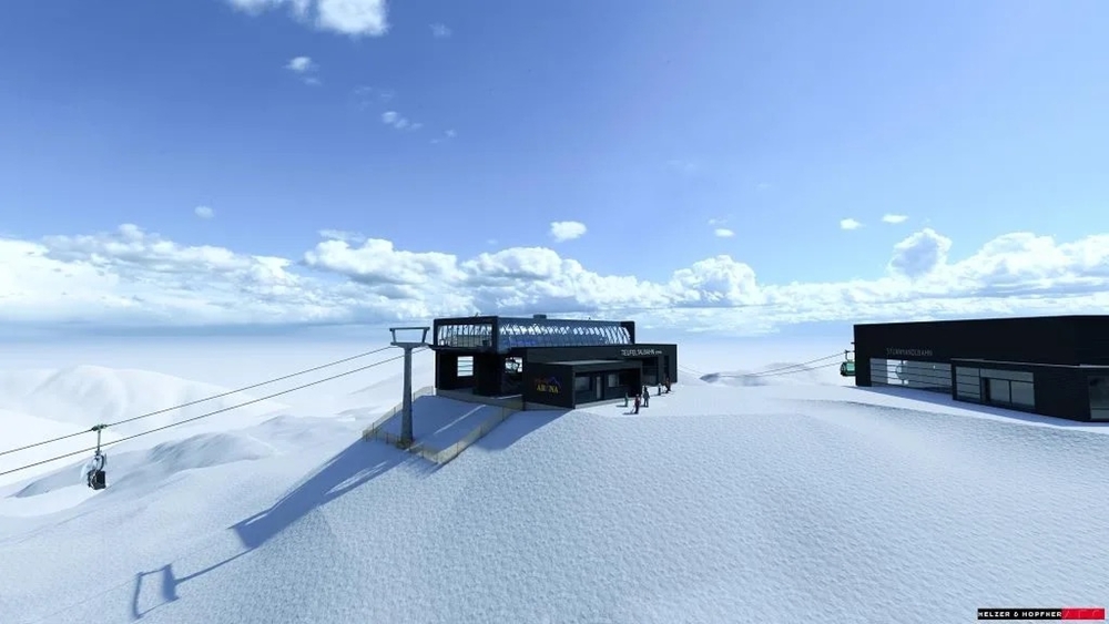  Visualisierung der neuen Bergstation Teufeltalbahn Gerlos 