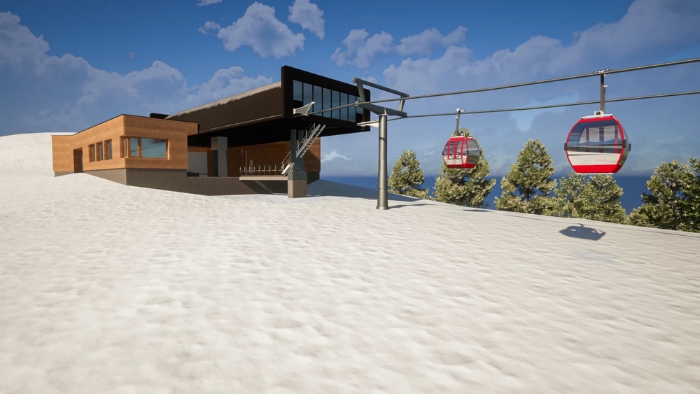 Visualisierung Bergstation Streuböden