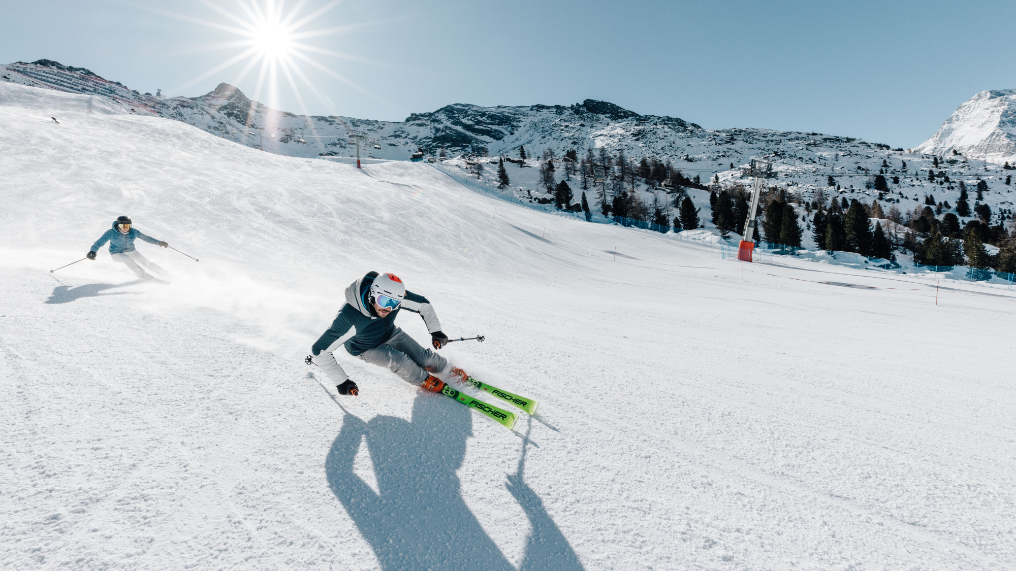 Sonnenskifahren in Pfelders