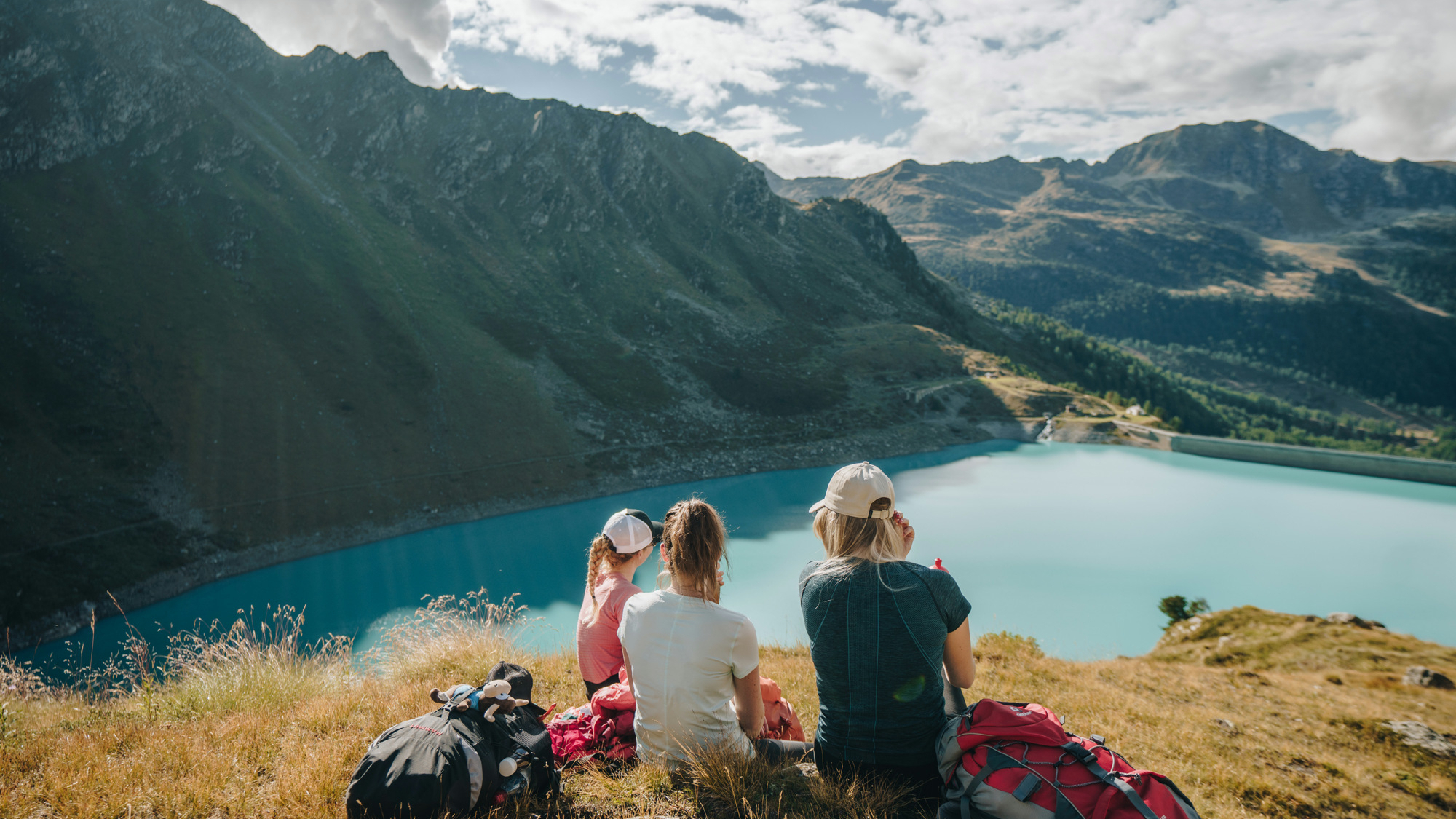 Sommer in Nendaz: Blick auf den Cleuson-Stausee