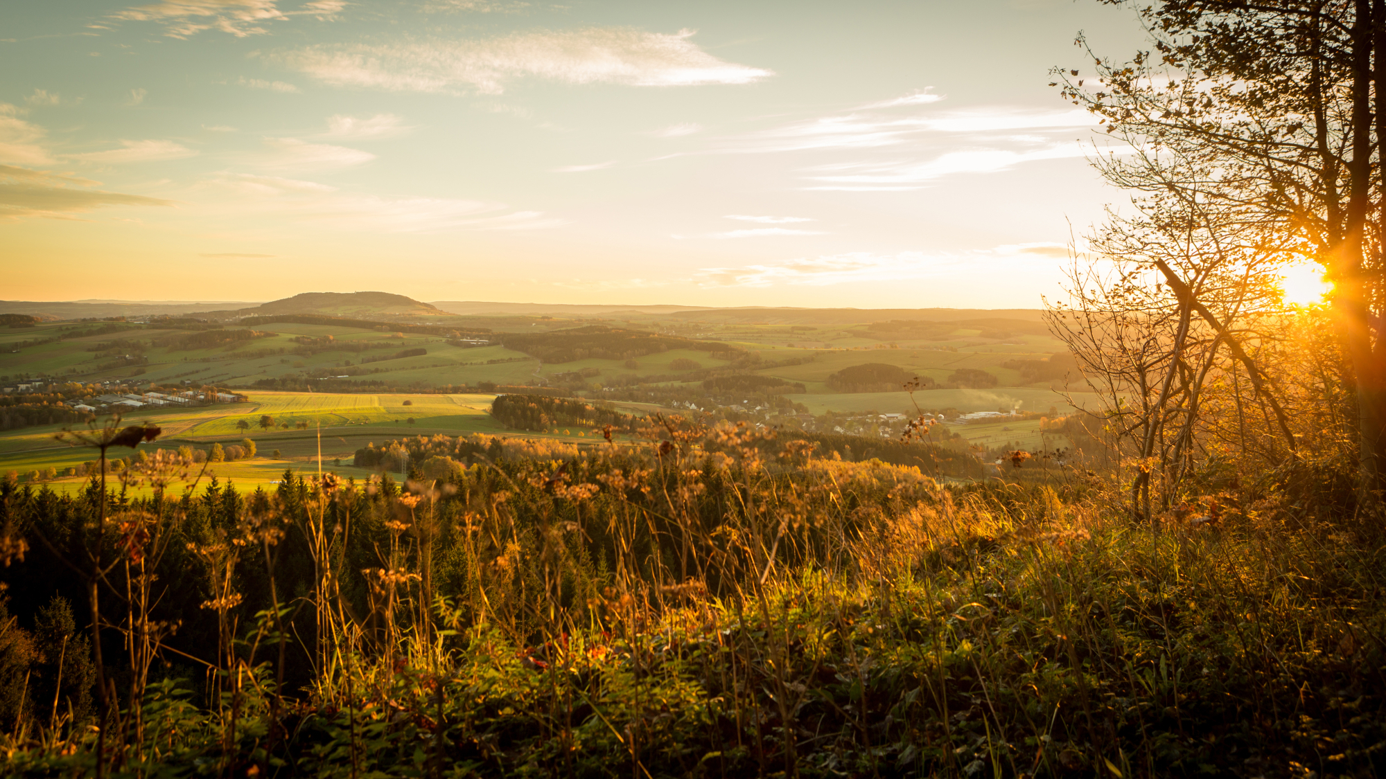 Wunderschöne Landschaft im Erzgebirge