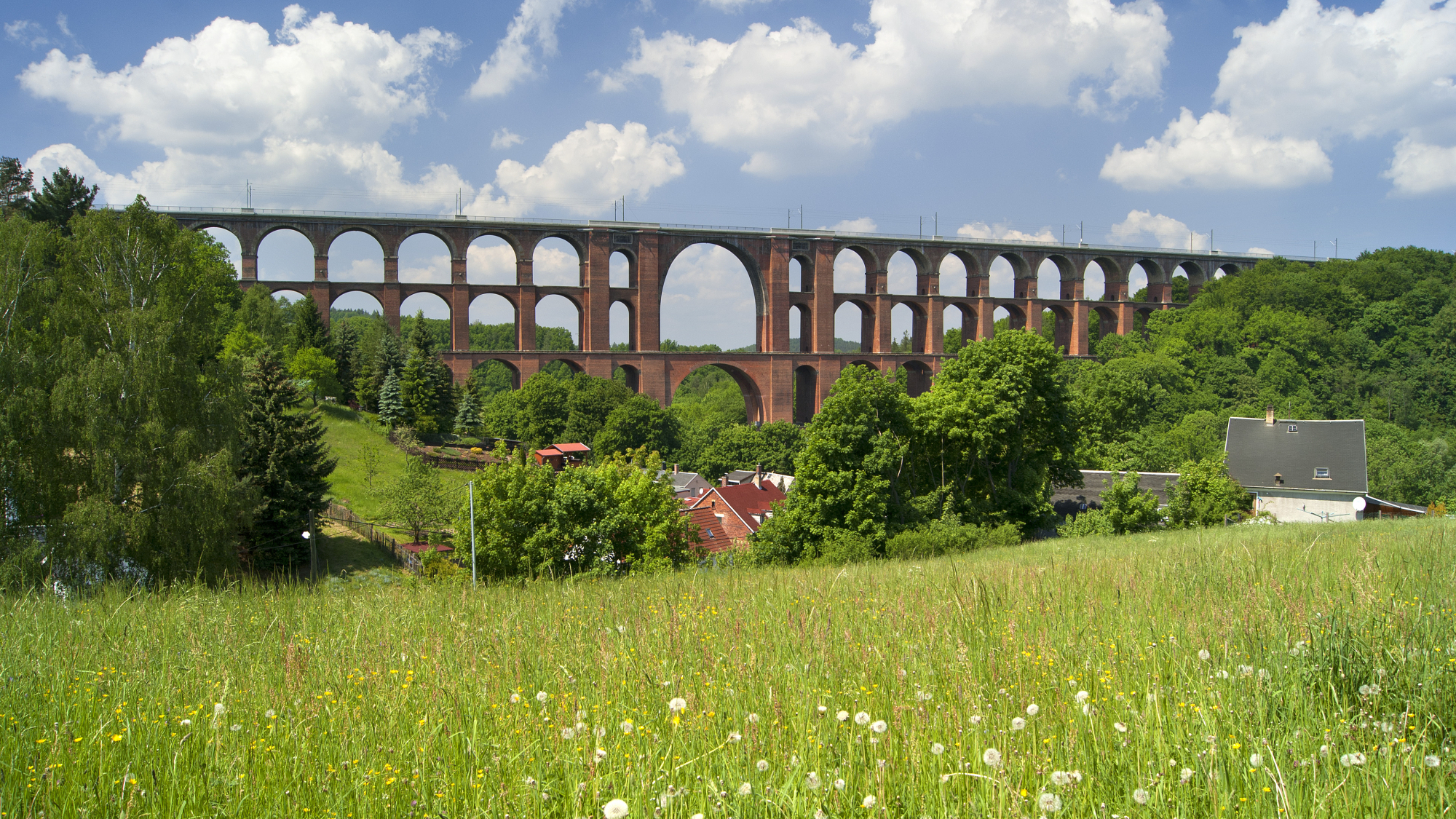 Die Göltzschtalbrücke im Vogtland