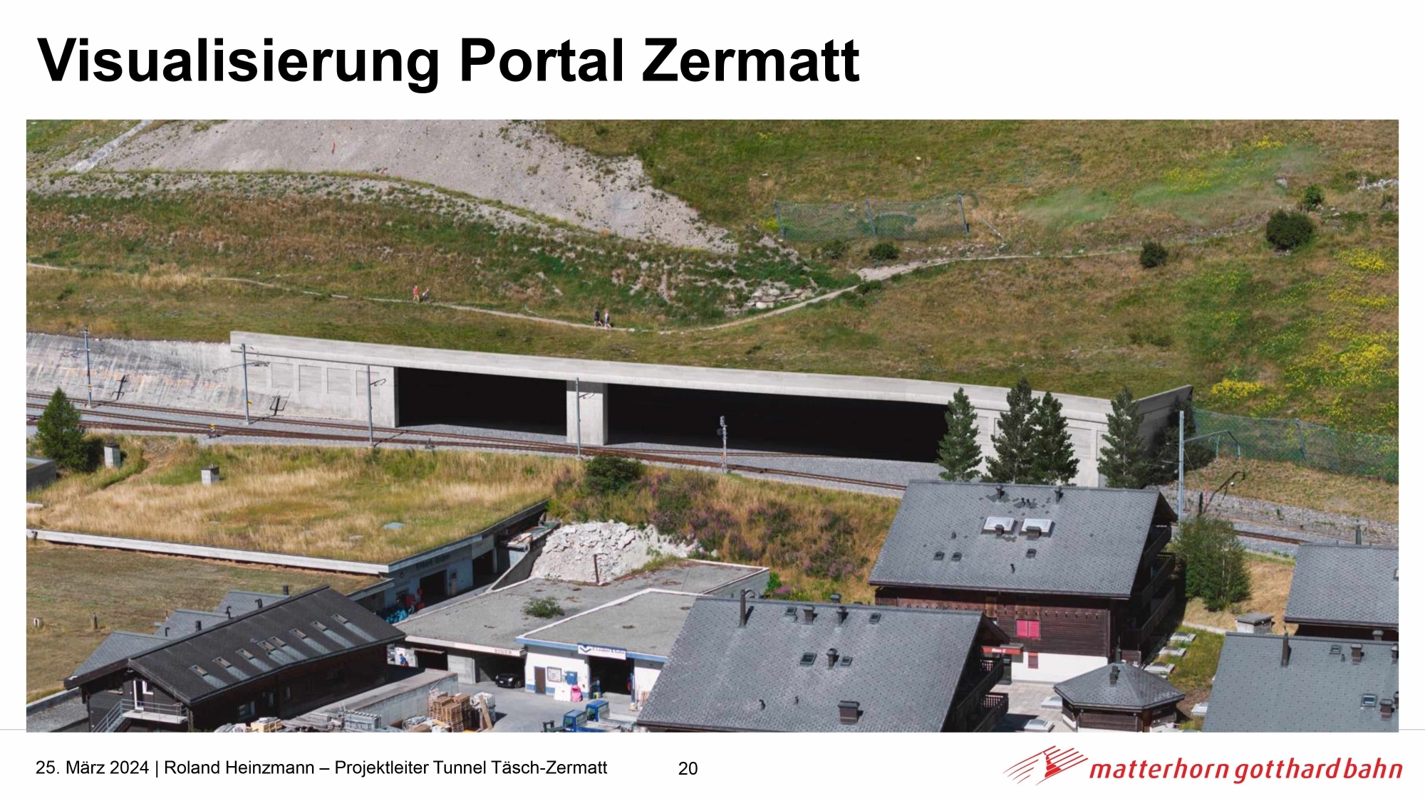 Visualisierung des Portals Zermatt