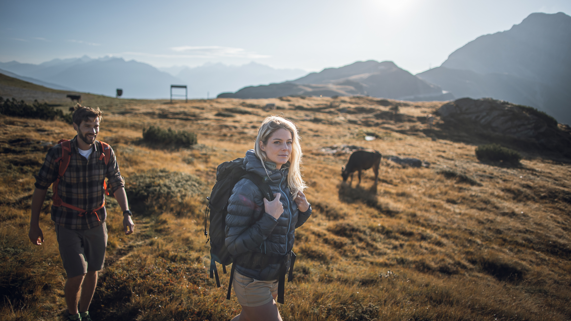 Wanderung auf den Almwiesen von Ratschings