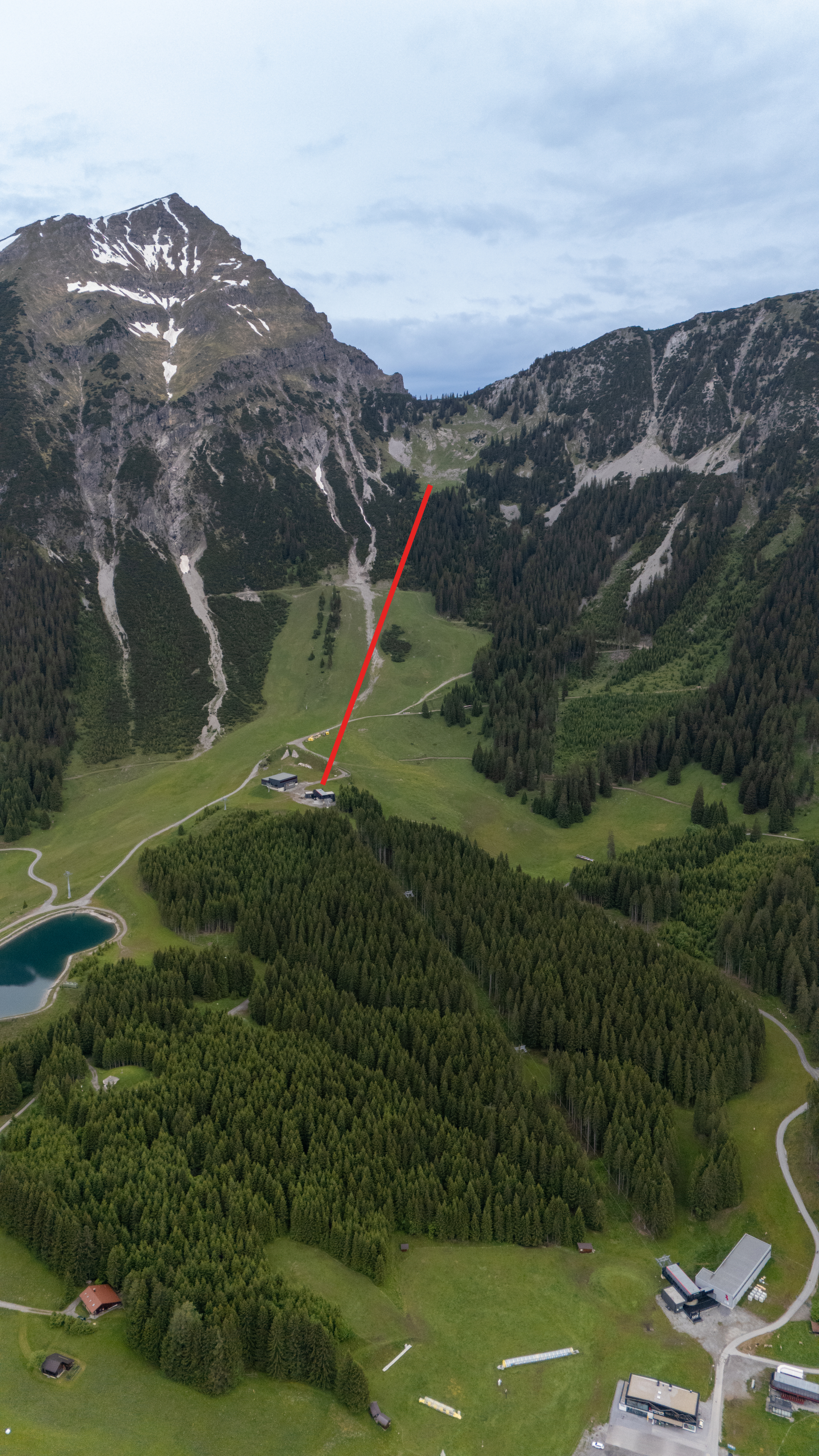 Einzeichnung neue Bergstation Berwang