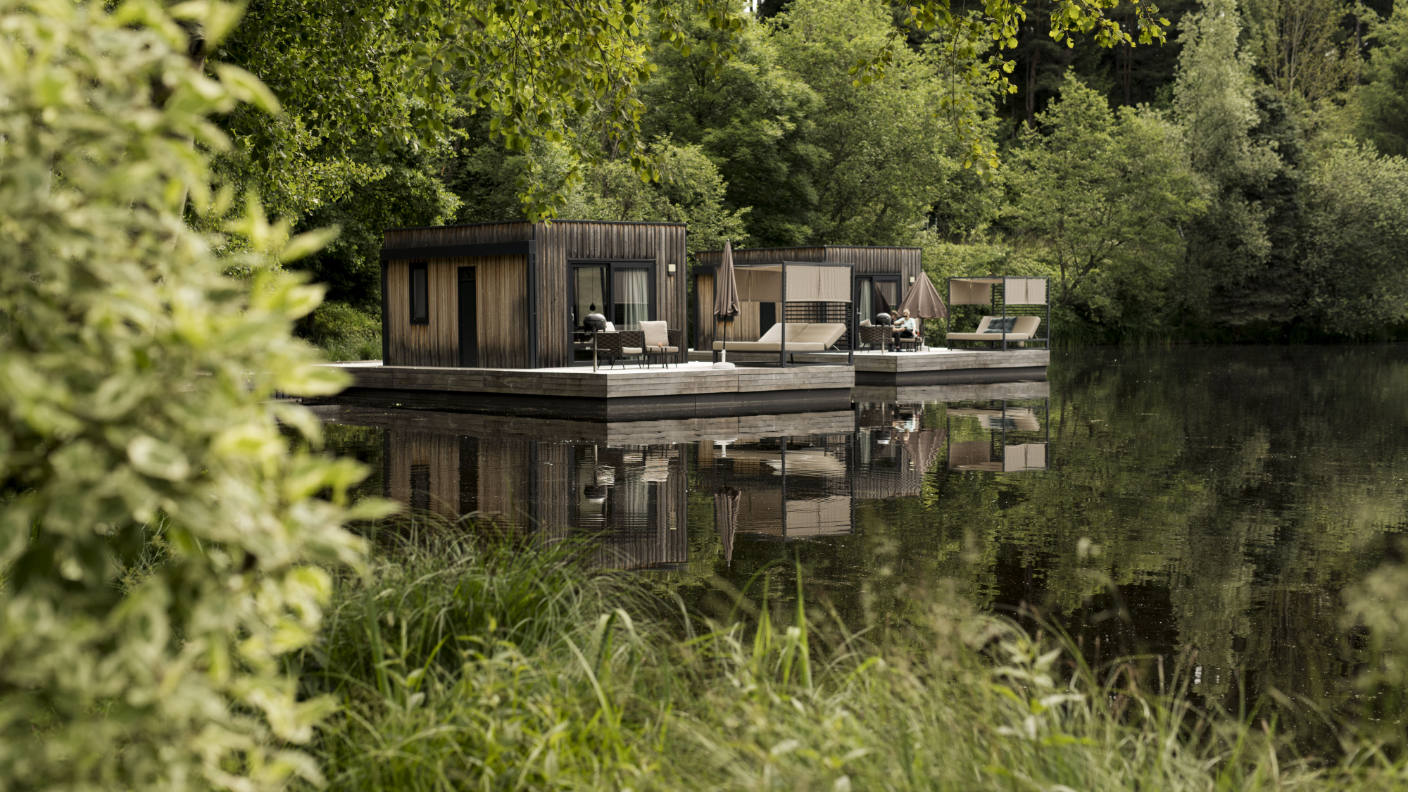 Die Floating Homes sind eines der Highlights im Ferienparadies Natterer See.