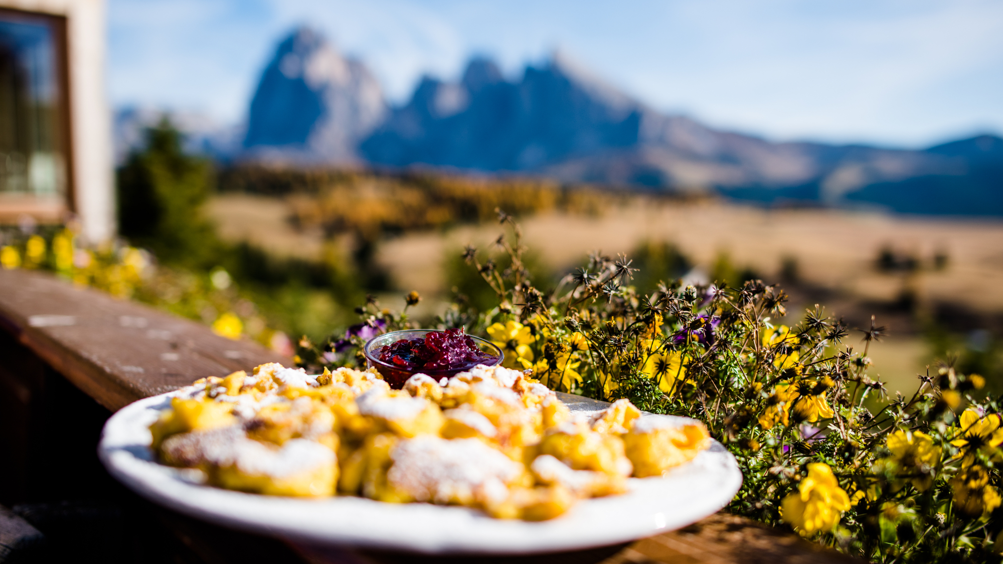Kaiserschmarrn genießen in der Dolomitenregion Seiser Alm