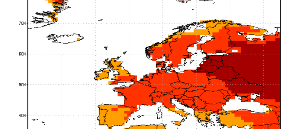 CFSv2 forecast monthly: Temperatur-Abweichung Dezember 2024 (2m) / Stand: 09. Juli 2024