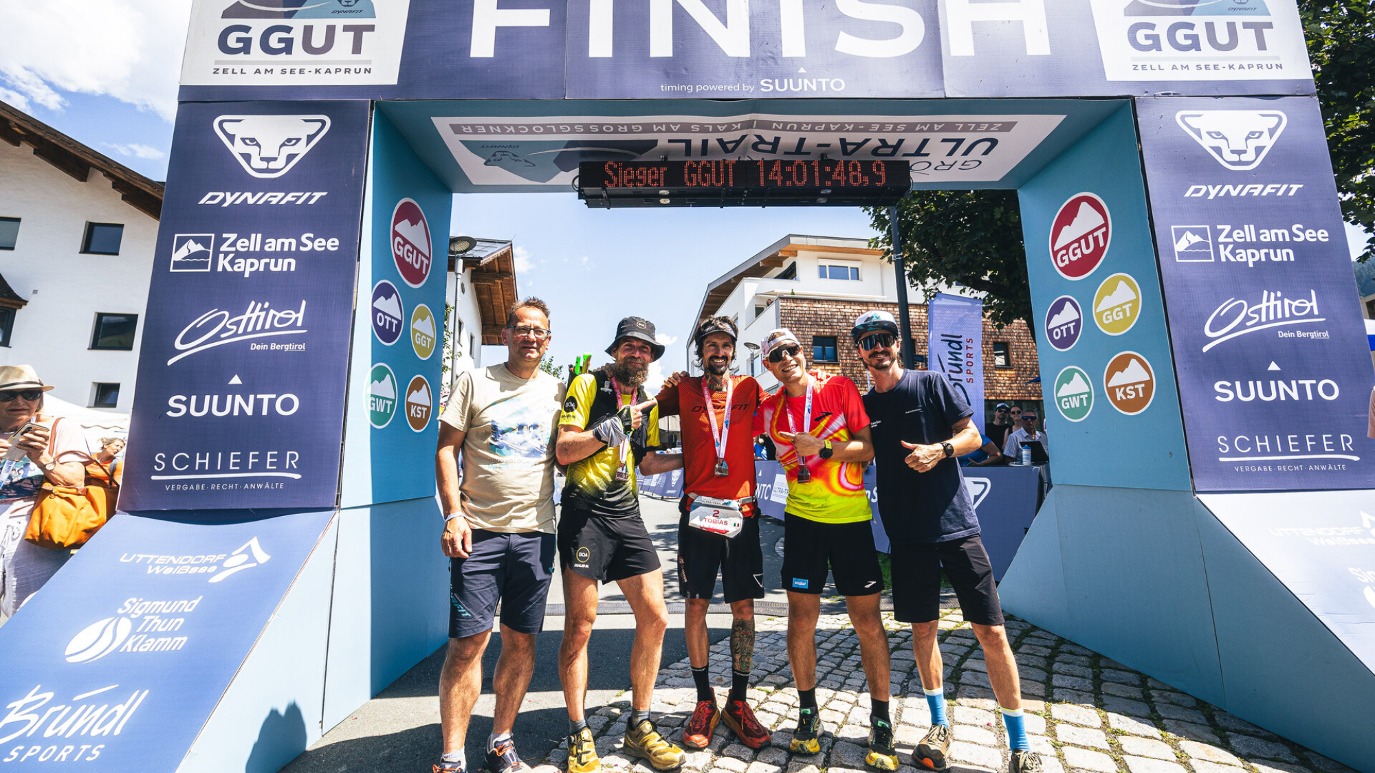 Strahlende Gesichter der Top 3 bei den Herren