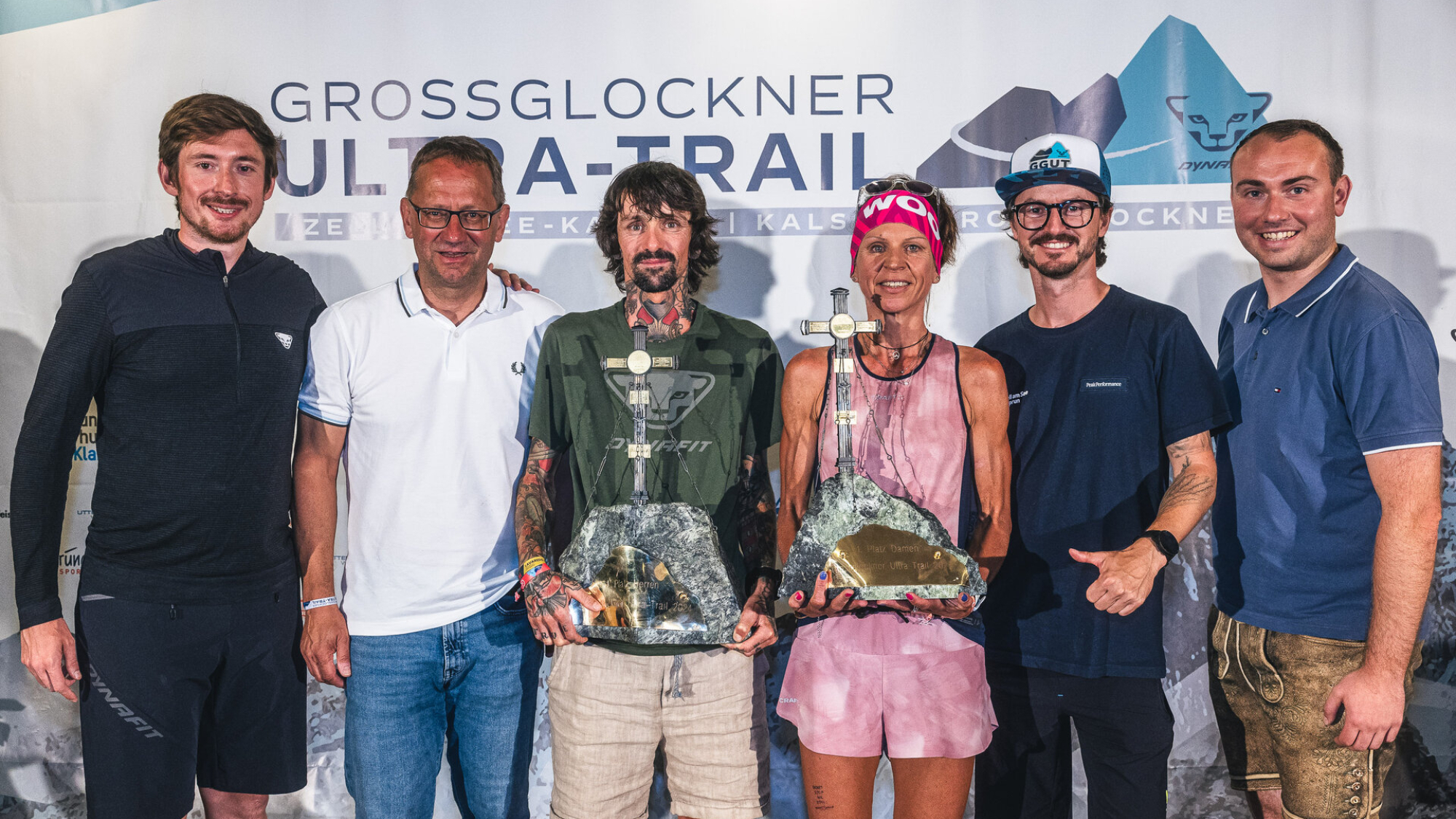 v.l.n.r.: Michael Hankl (Marketing Manager DYNAFIT), Hubert Resch (Organisator GGUT), Tobias Geiser (ITA), Claudia Rosegger (AUT), Manuel Resch (Geschäftsführer Zell am See-Kaprun Tourismus), Domenik David (Bürgermeister Kaprun)