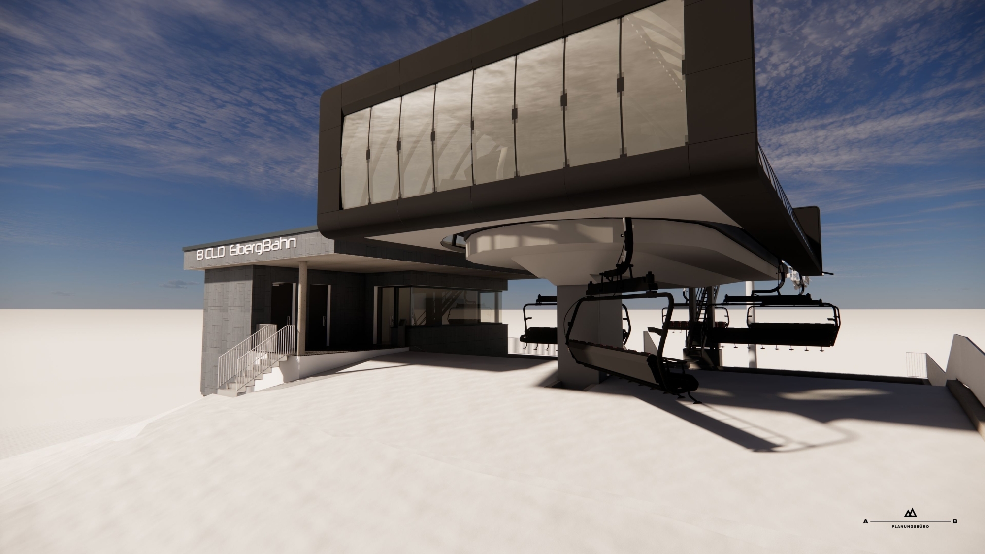 Liftansicht der 8er Eibergbahn