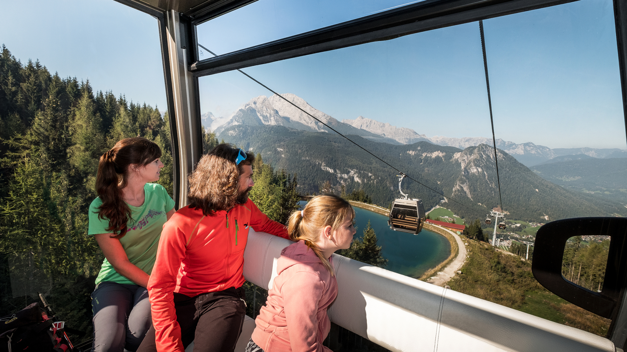 Familie in der Jennerbahn