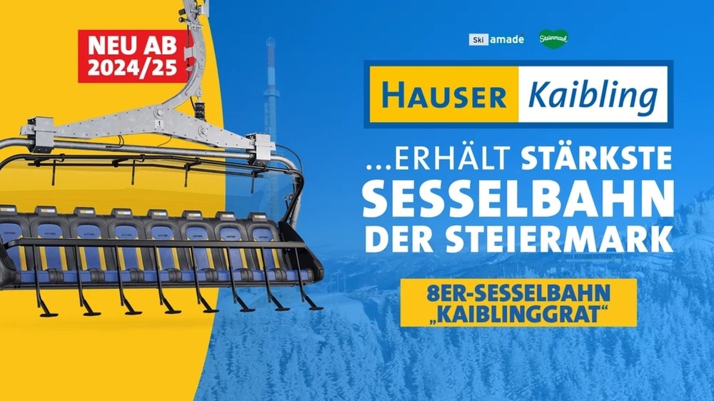 Neue Kaiblinggrat-Sesselbahn am Hauser Kaibling
