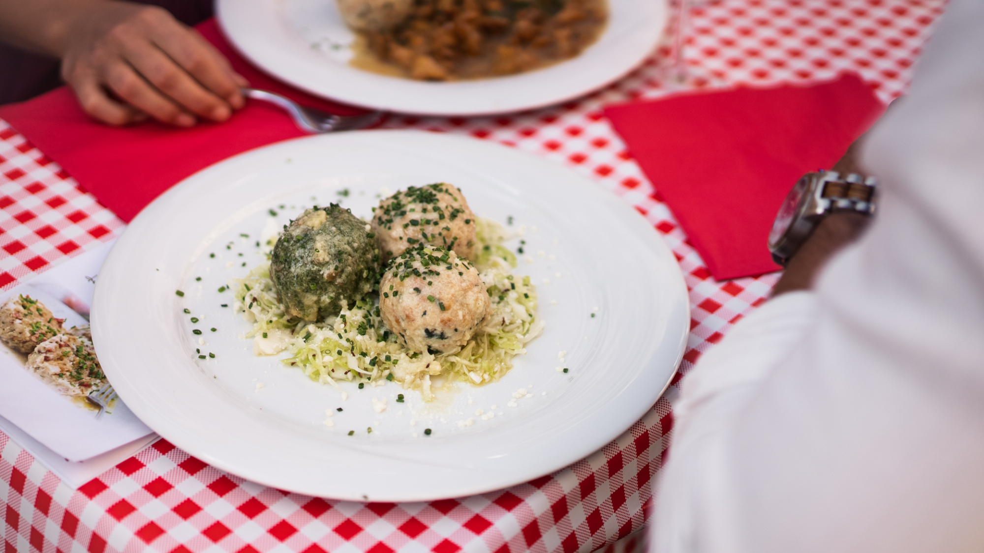 Knödelkreationen in Sterzing