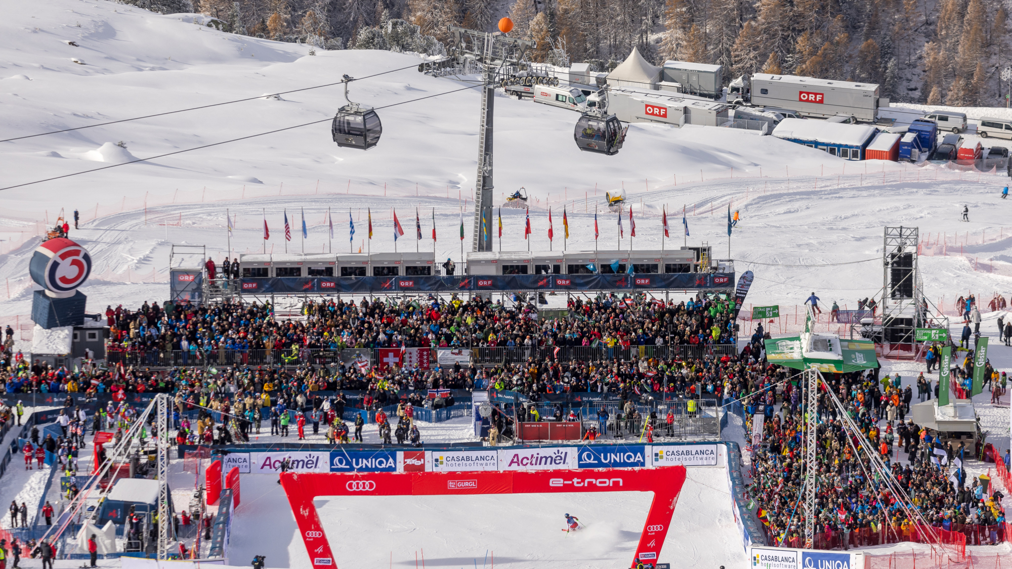 Zielbereich Ski-Weltcup Gurgl