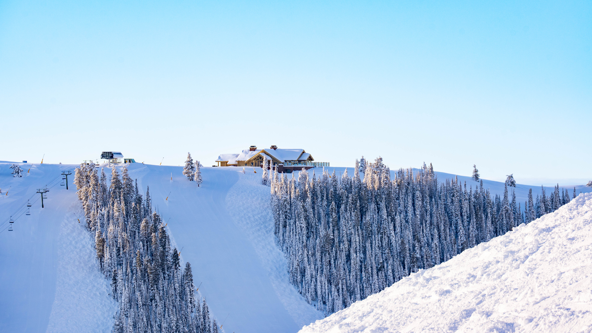 Blick auf das Skigebiet von Sun Valley