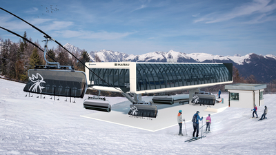 Artikelbild: Topmoderne 8er-Sesselbahn zum Kronplatz-Gipfel
