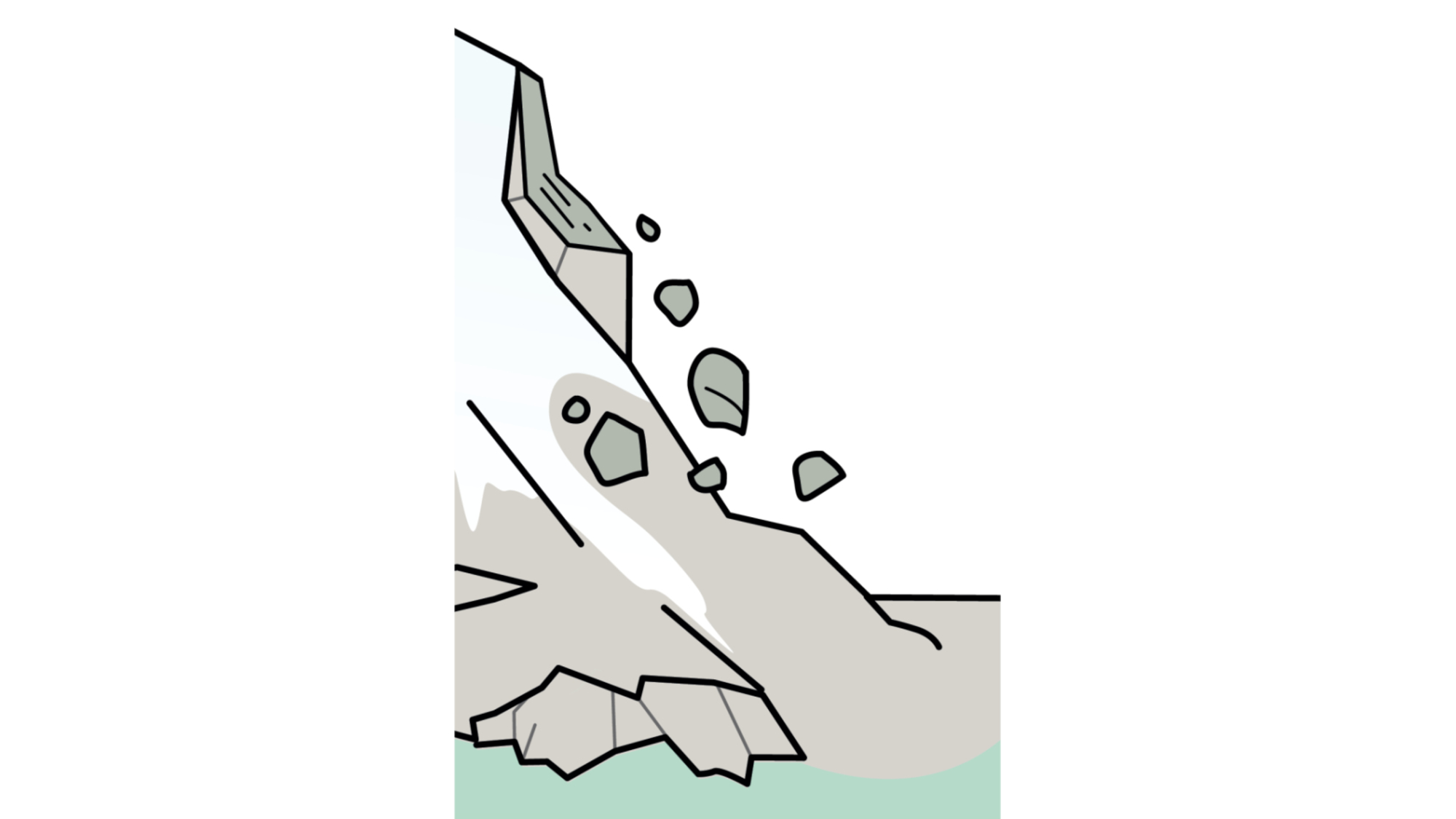 Steinschläge und Bergstürzen kommen aufgrund des nachlassenen Permafrosts immer häufiger vor