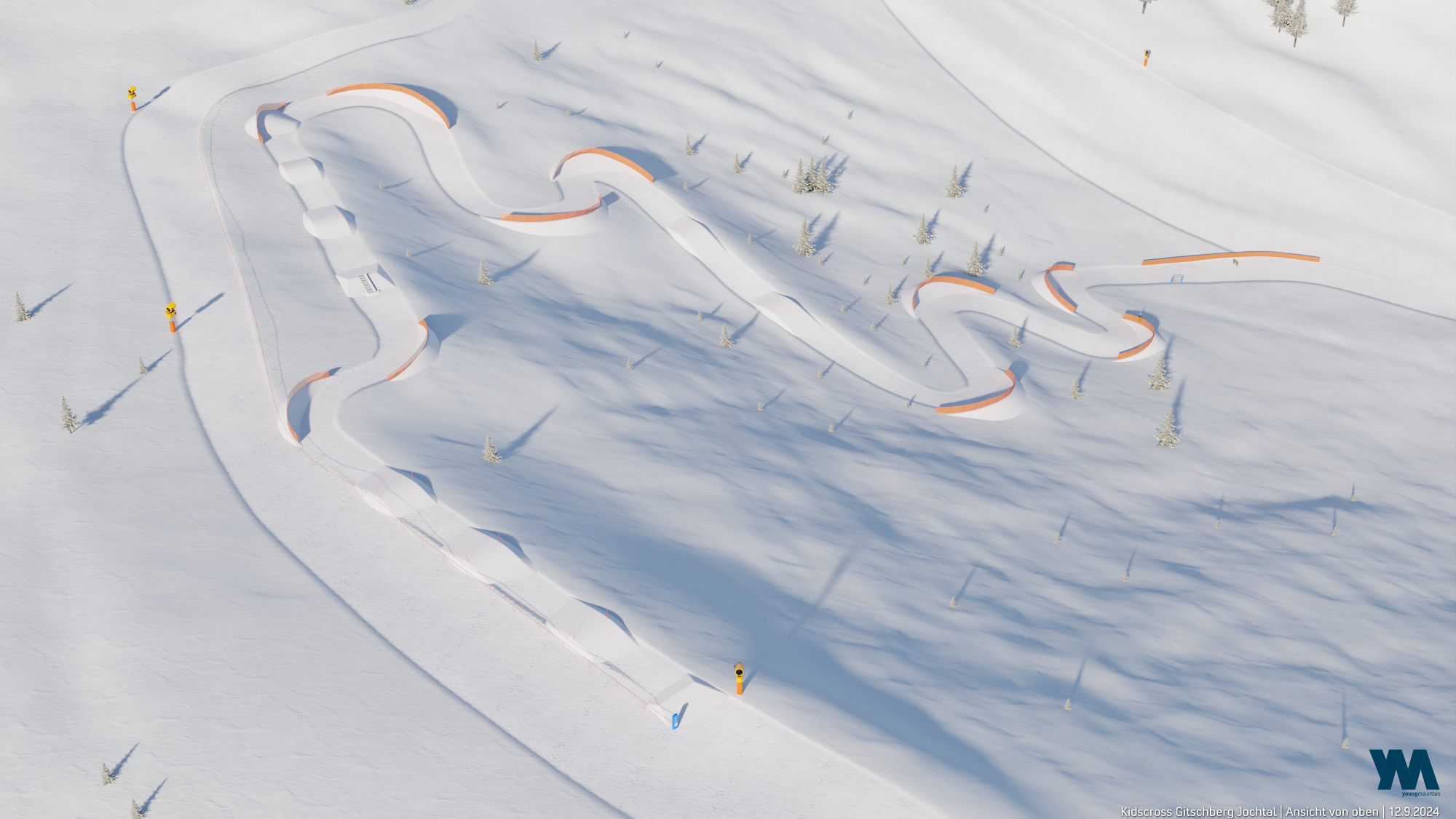 Die neue Kids Cross Strecke in der Funzone