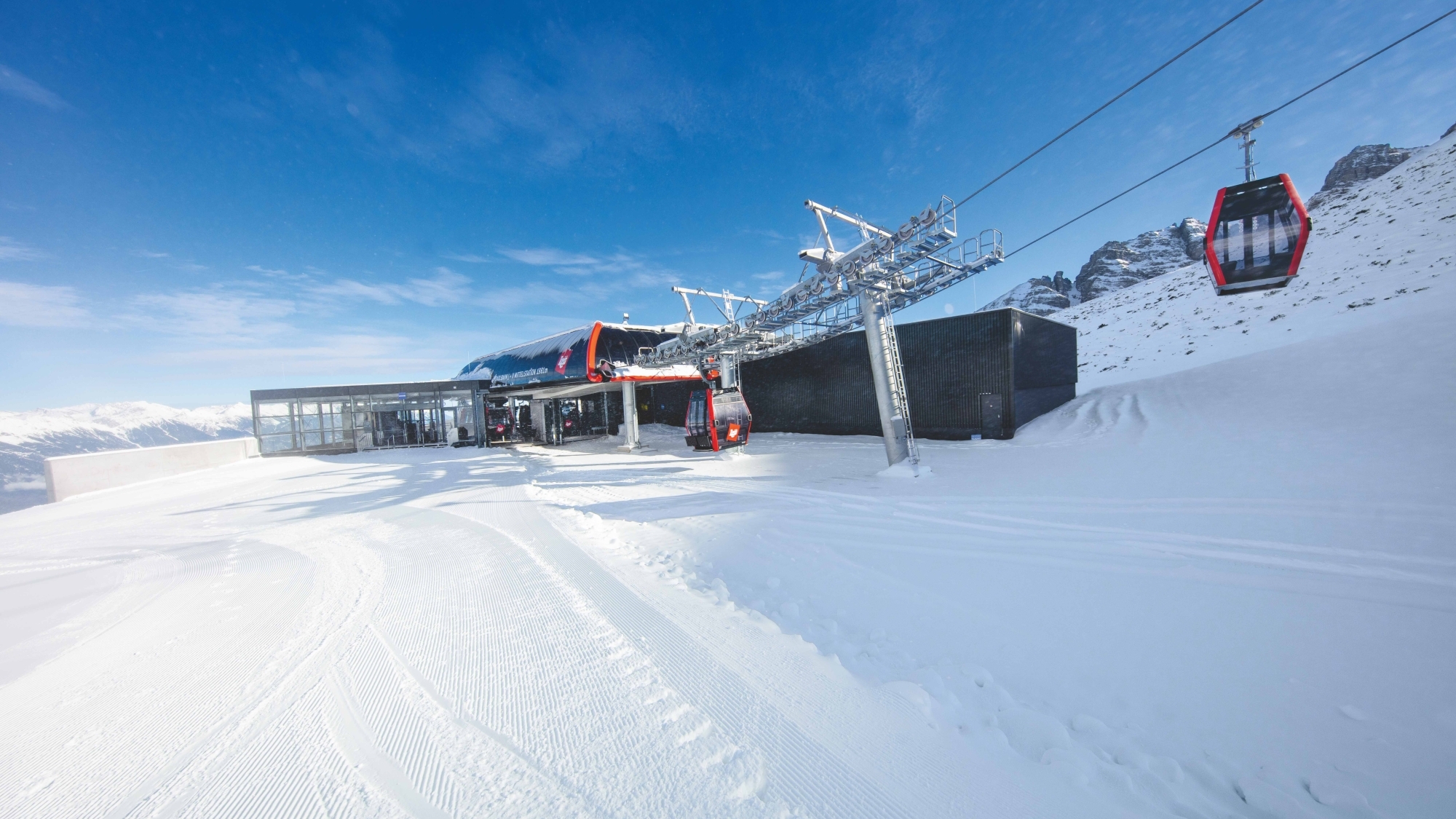 Mittelstation der Hoadlbahn auf 1.981 m