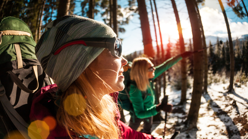 Ohne Schutz für die Augen sollte man auch im Winter nicht in die Berge gehen