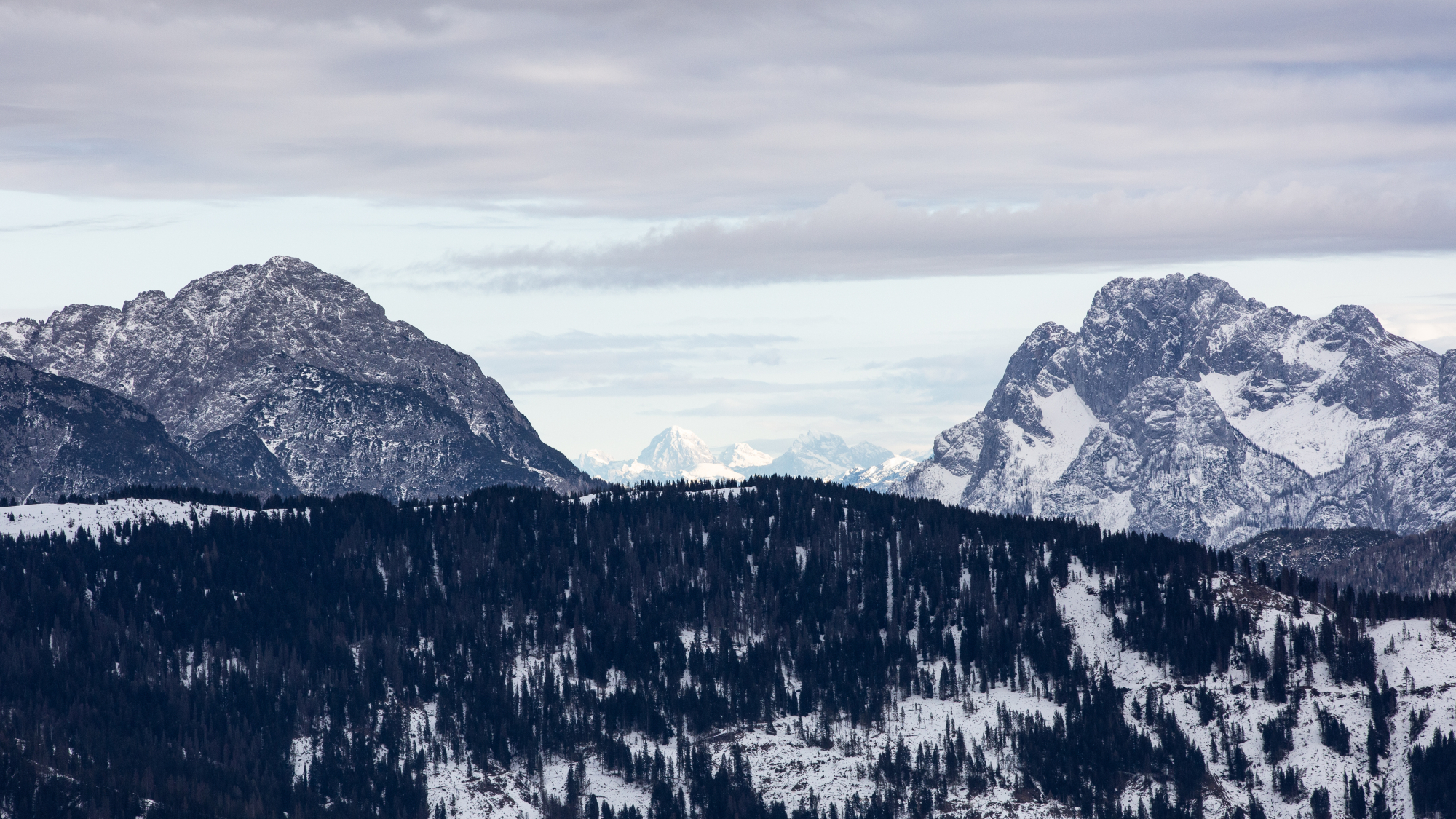 Panoramablick von der Bergstation Val Comelico