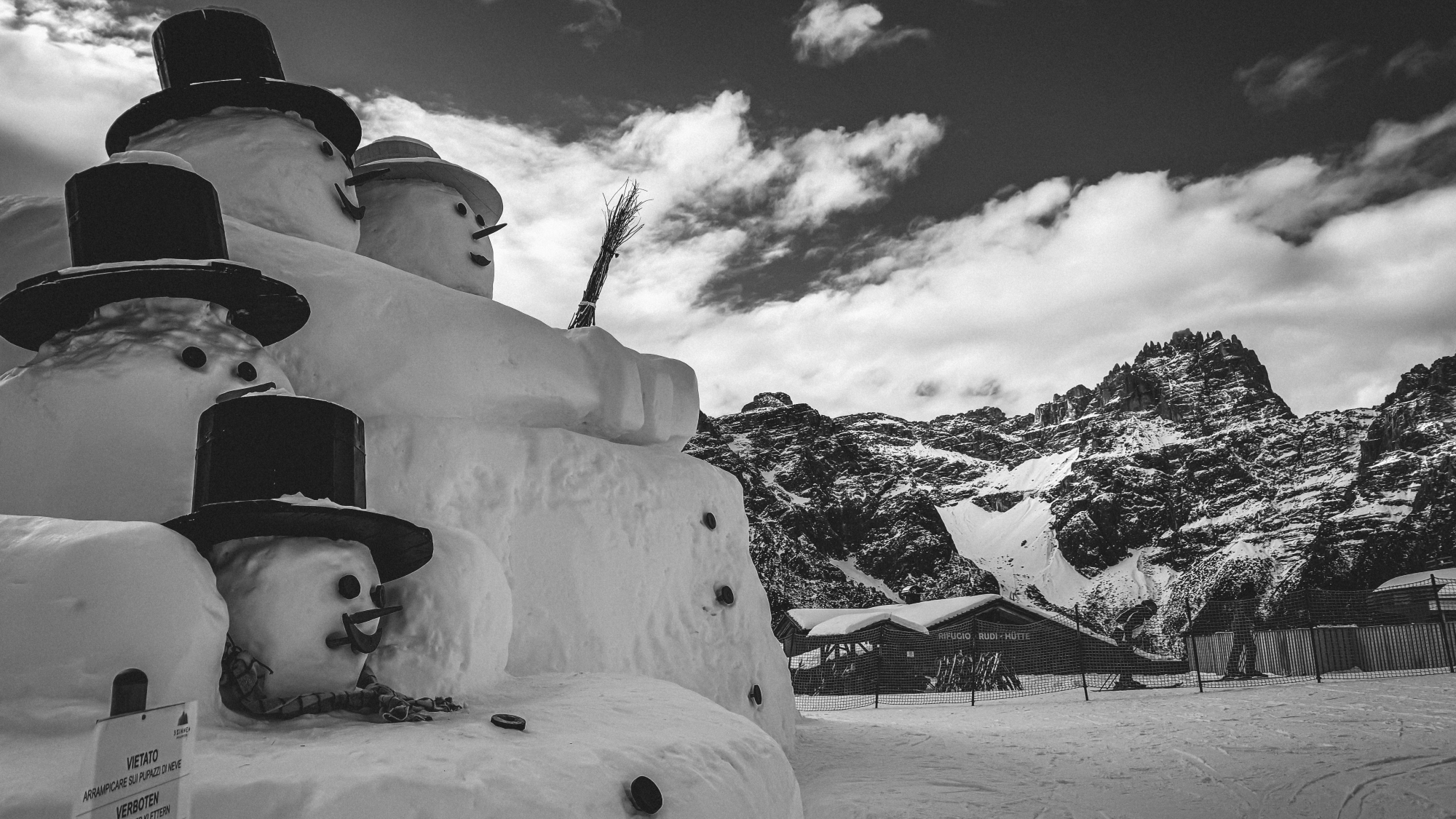 Die Riesenschneemänner an der Rotwand