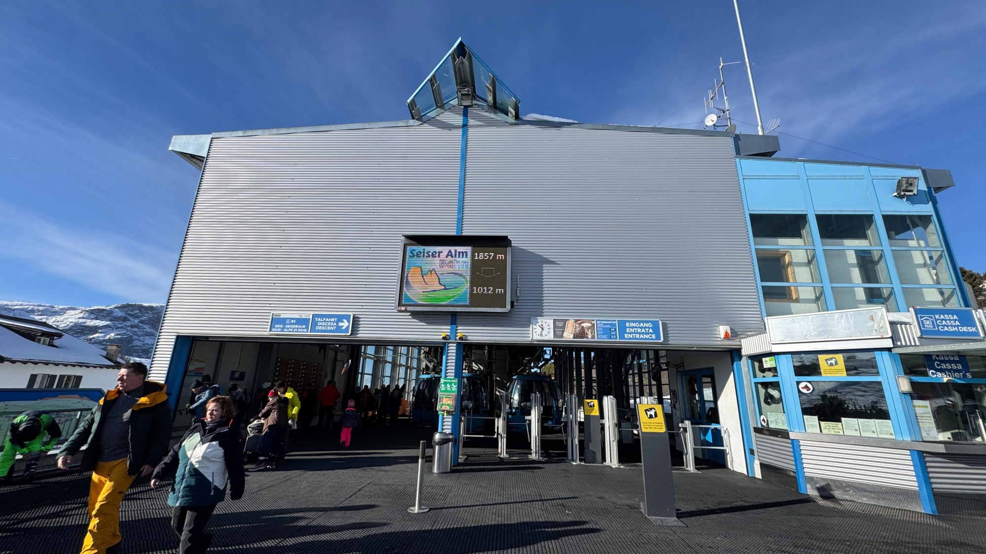 Bergstation der Gondelbahn Seis-Seiser Alm