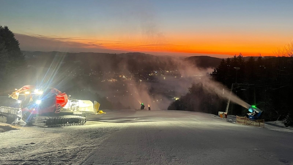 Beschneiung am Sonnenlift am 2. Februar 2025
